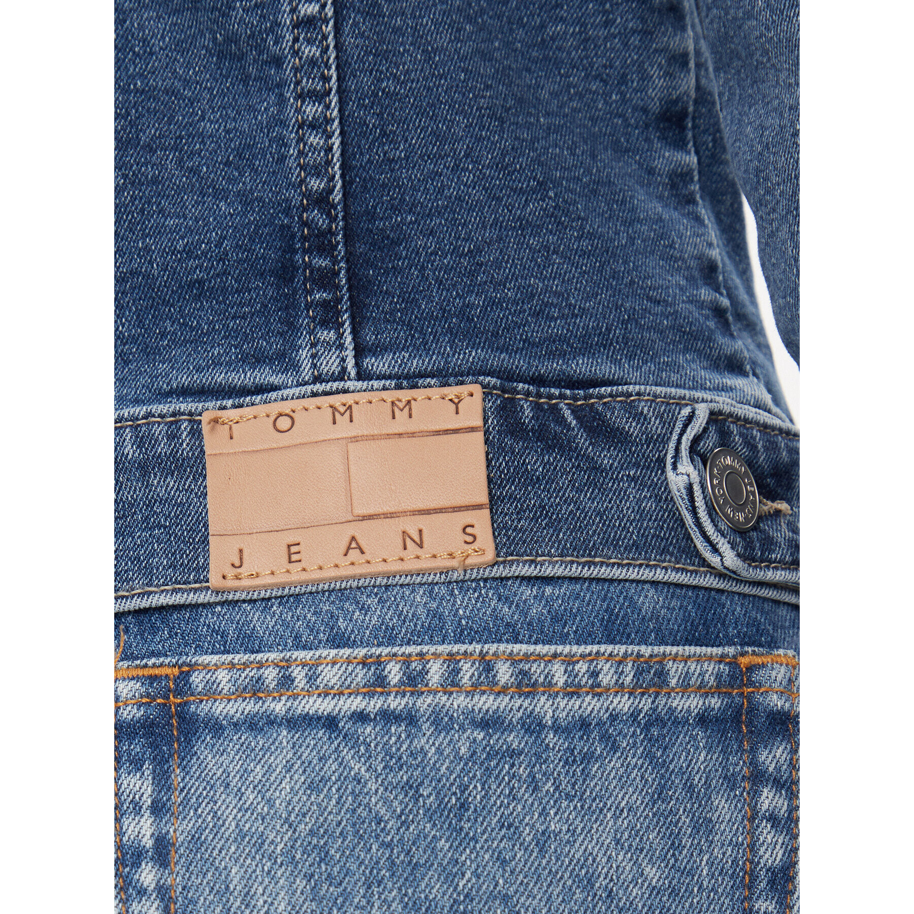 Tommy Jeans Geacă de blugi Vivianne DW0DW17213 Albastru Slim Fit - Pled.ro