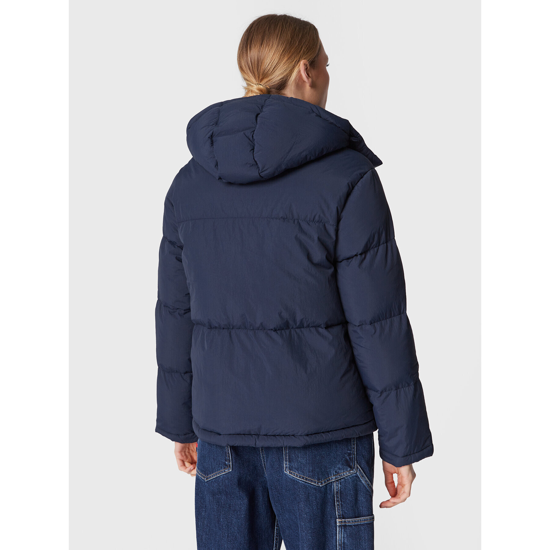 Tommy Jeans Geacă din puf A-Line Fashion DW0DW14307 Bleumarin Oversize - Pled.ro