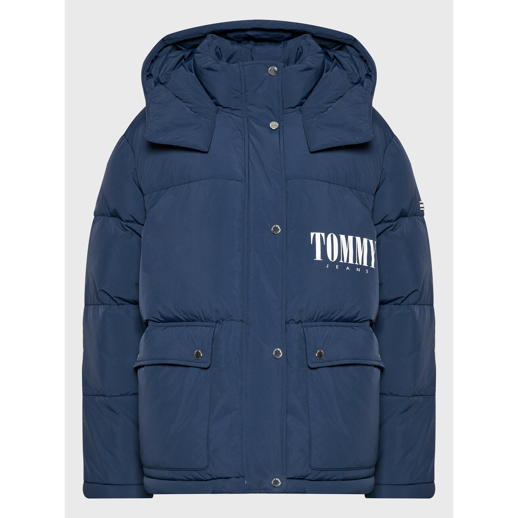 Tommy Jeans Geacă din puf A-Line Fashion DW0DW14307 Bleumarin Oversize - Pled.ro