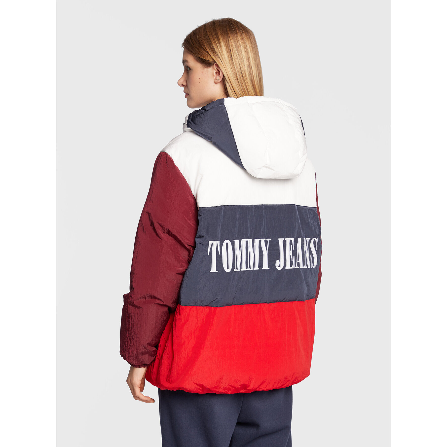 Tommy Jeans Geacă din puf Archive DW0DW14475 Colorat Oversize - Pled.ro