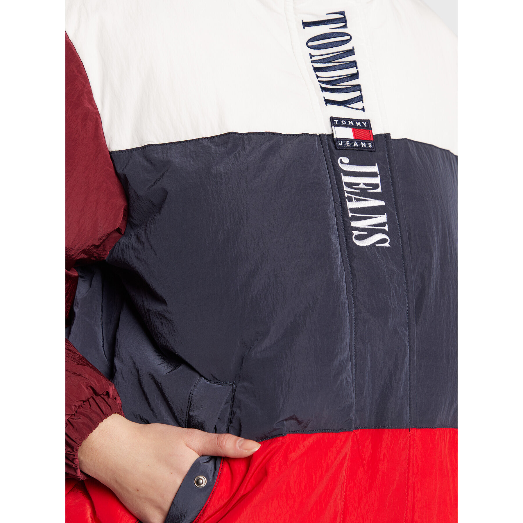 Tommy Jeans Geacă din puf Archive DW0DW14475 Colorat Oversize - Pled.ro