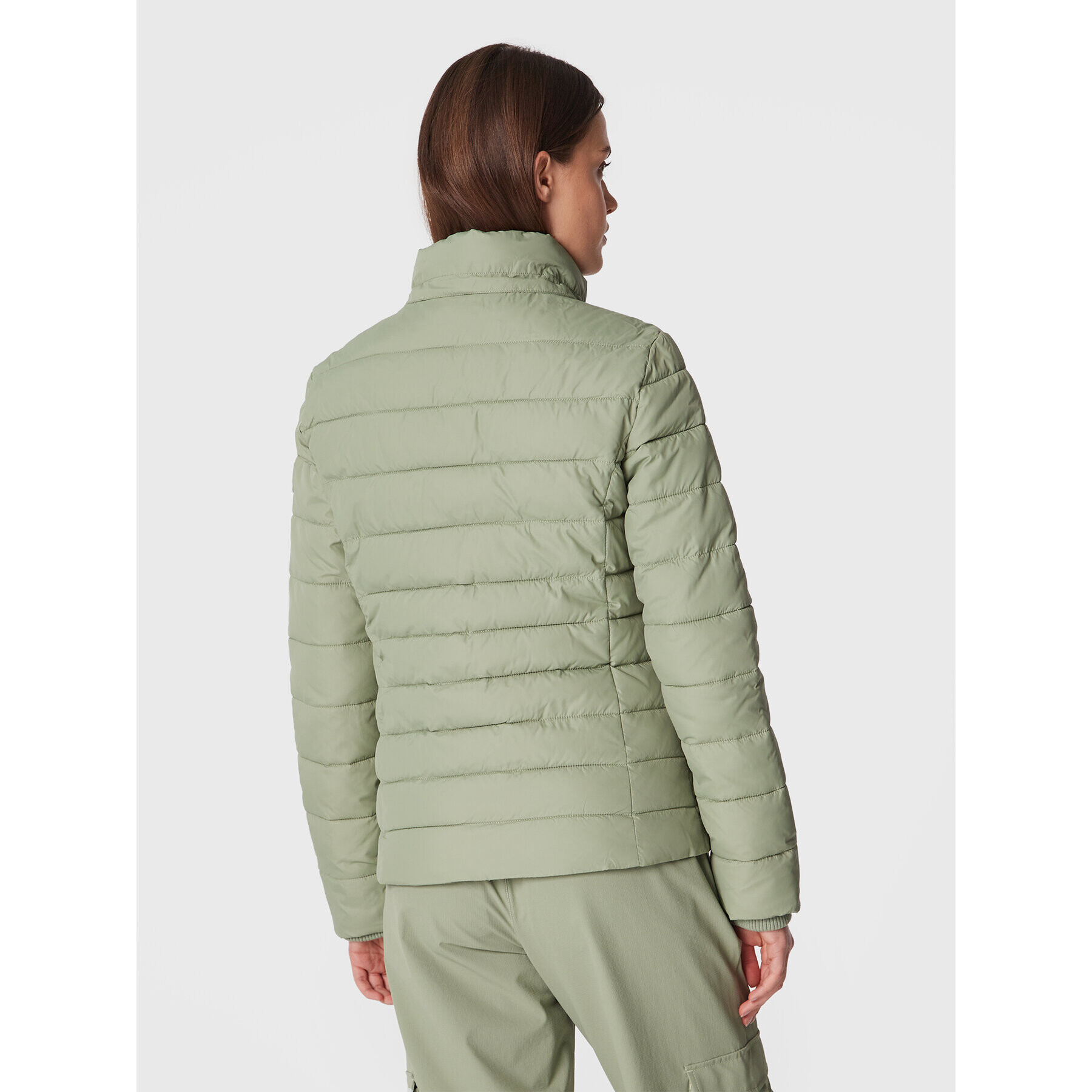 Tommy Jeans Geacă din puf Basic DW0DW13741 Verde Regular Fit - Pled.ro