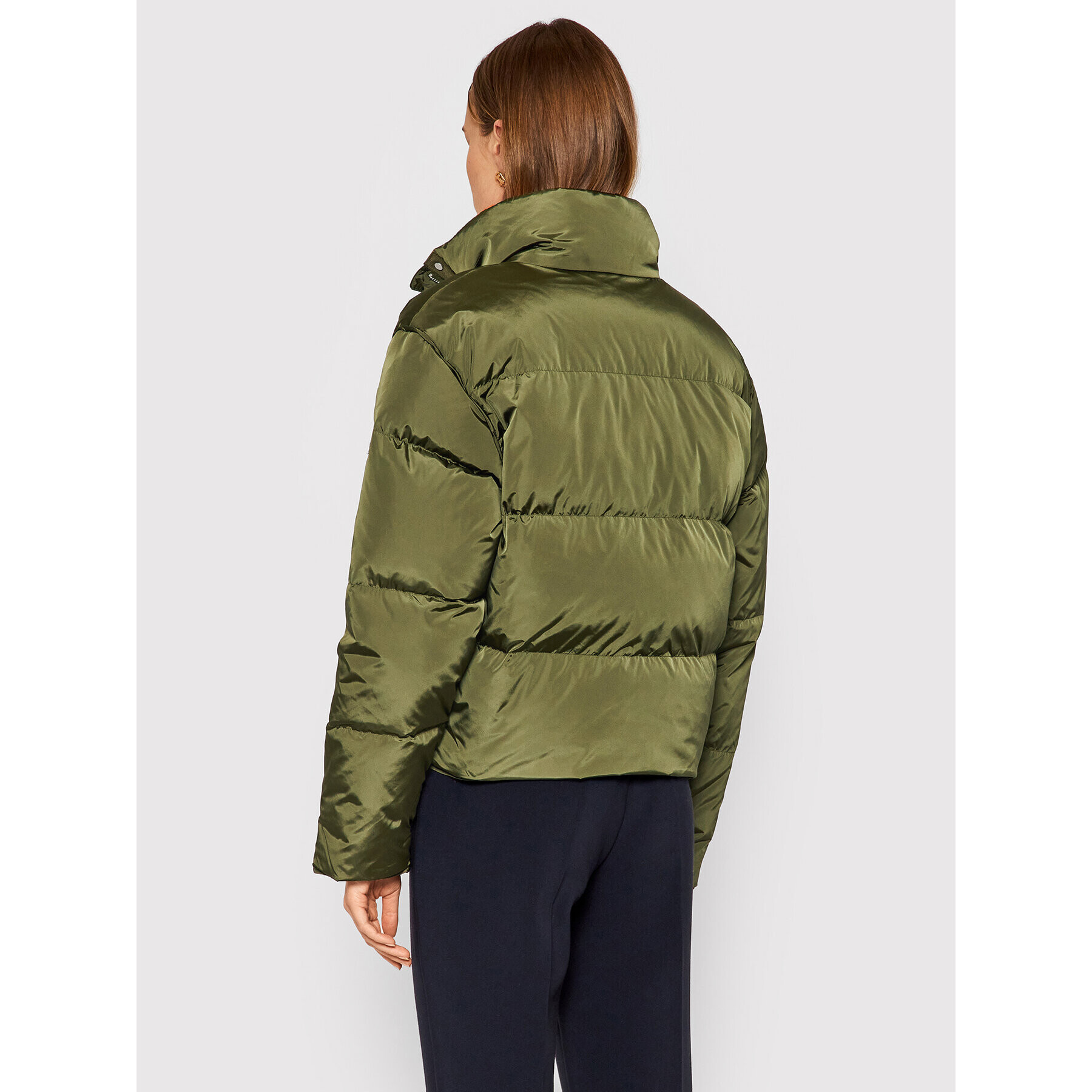 Tommy Jeans Geacă din puf Color Pop DW0DW11089 Verde Regular Fit - Pled.ro