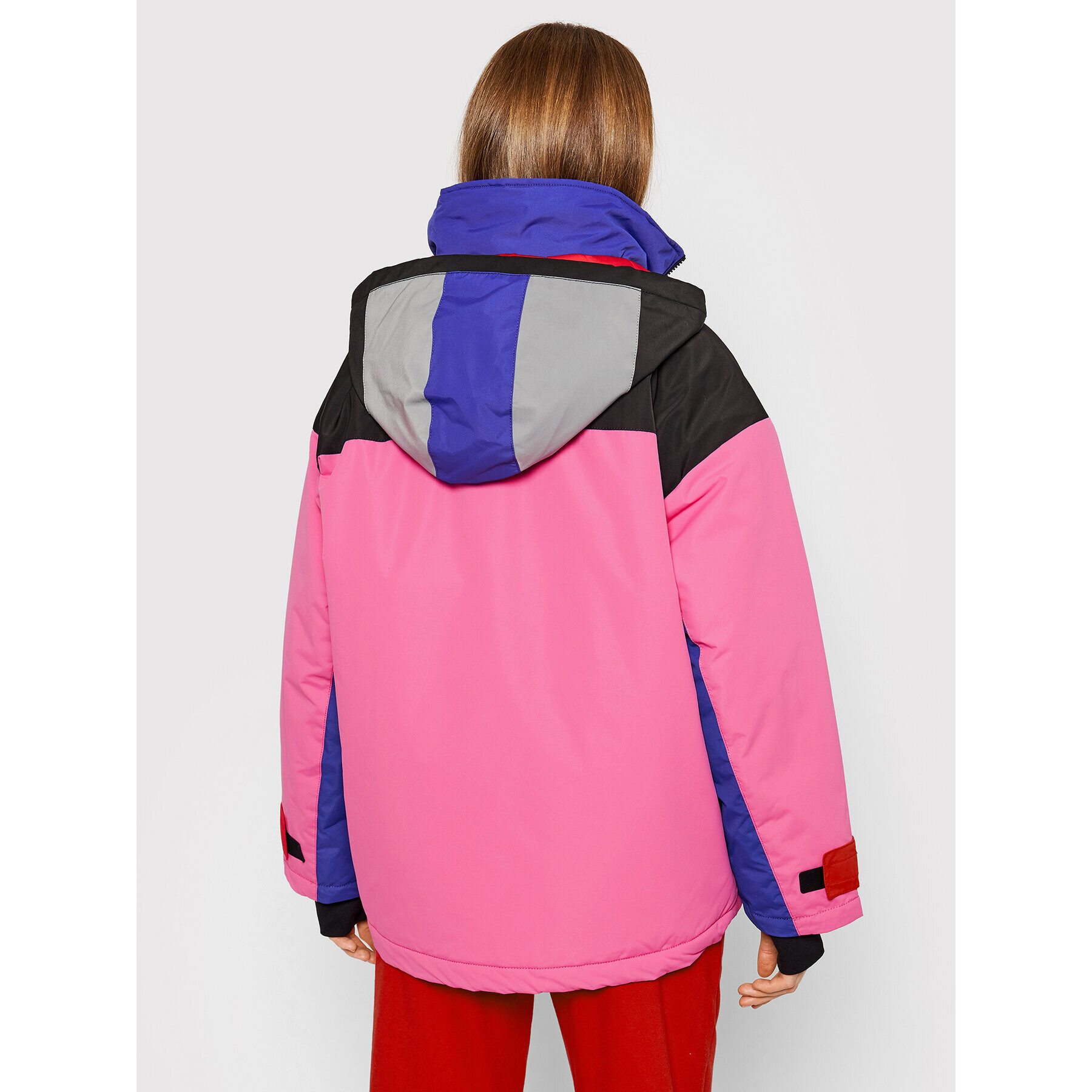 Tommy Jeans Geacă din puf Colorblock DW0DW11328 Colorat Relaxed Fit - Pled.ro