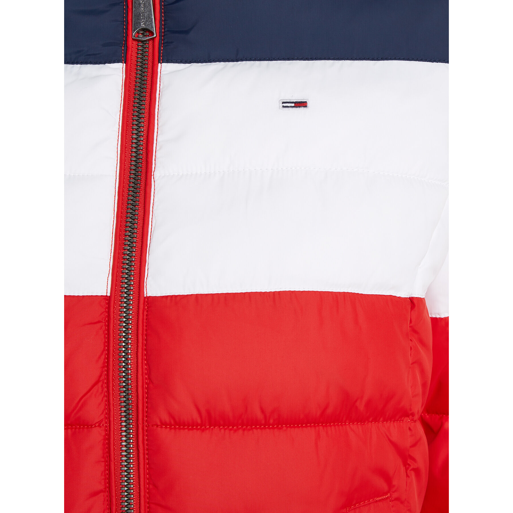 Tommy Jeans Geacă din puf Colorblock DW0DW17257 Colorat Slim Fit - Pled.ro