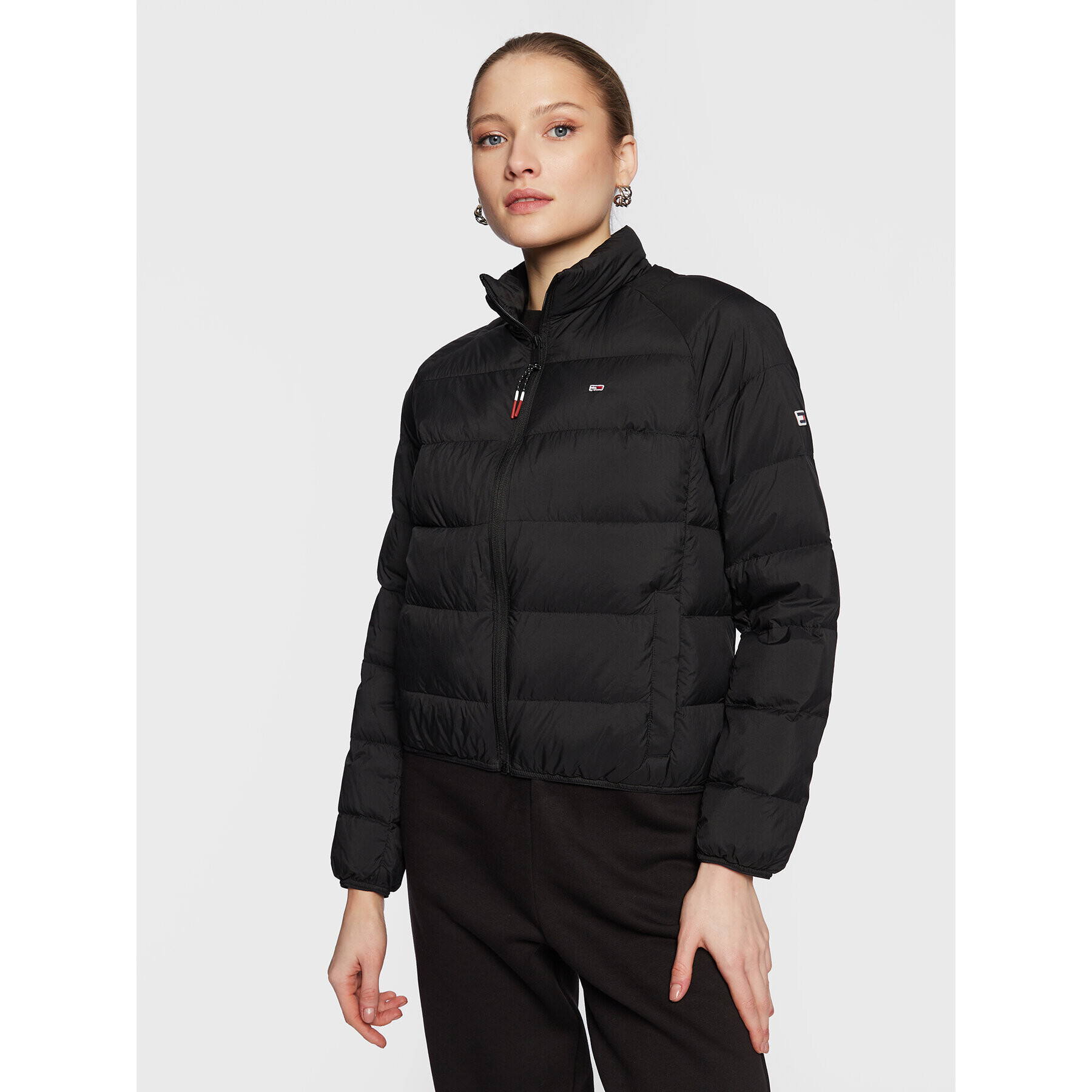 Tommy Jeans Geacă din puf DW0DW14929 Negru Regular Fit - Pled.ro