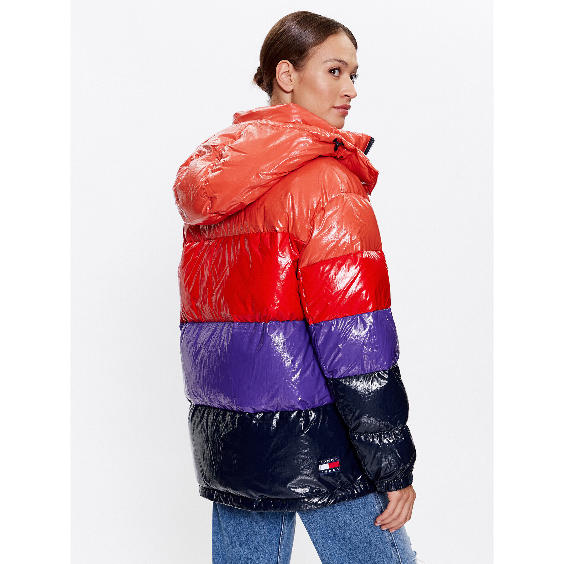 Tommy Jeans Geacă din puf DW0DW15959 Colorat Oversize - Pled.ro