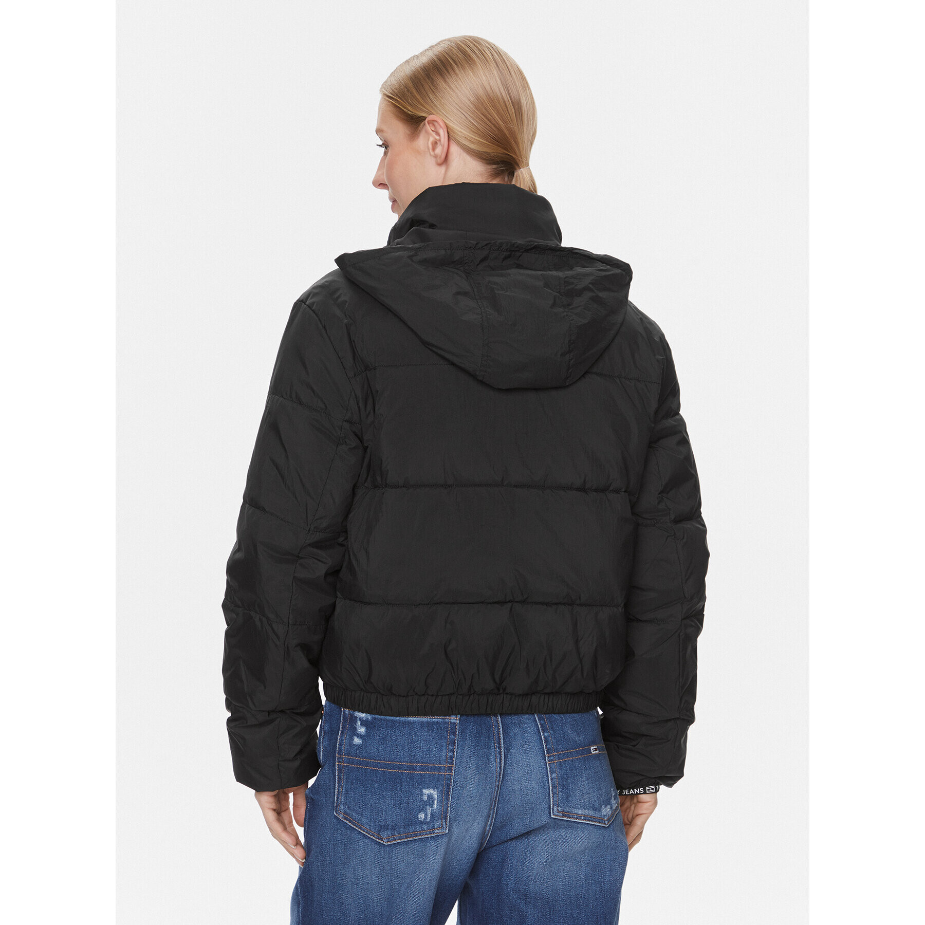 Tommy Jeans Geacă din puf DW0DW17238 Negru Regular Fit - Pled.ro