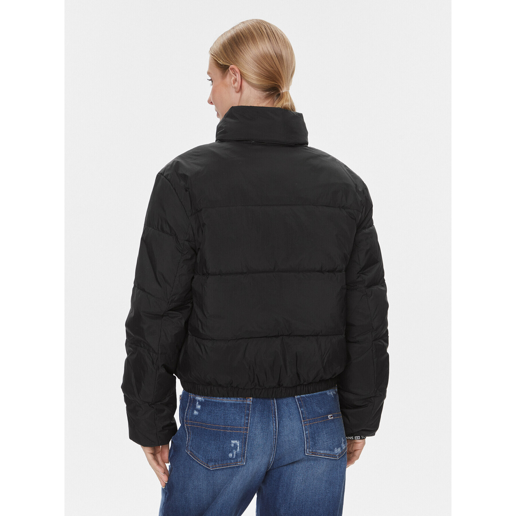 Tommy Jeans Geacă din puf DW0DW17238 Negru Regular Fit - Pled.ro