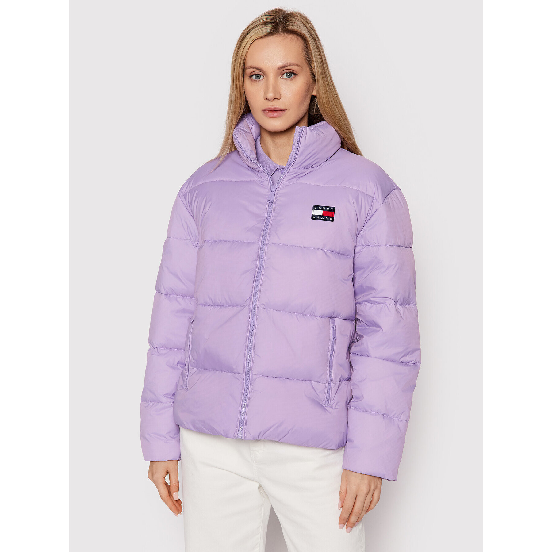 Tommy Jeans Geacă din puf Modern DW0DW11623 Violet Regular Fit - Pled.ro