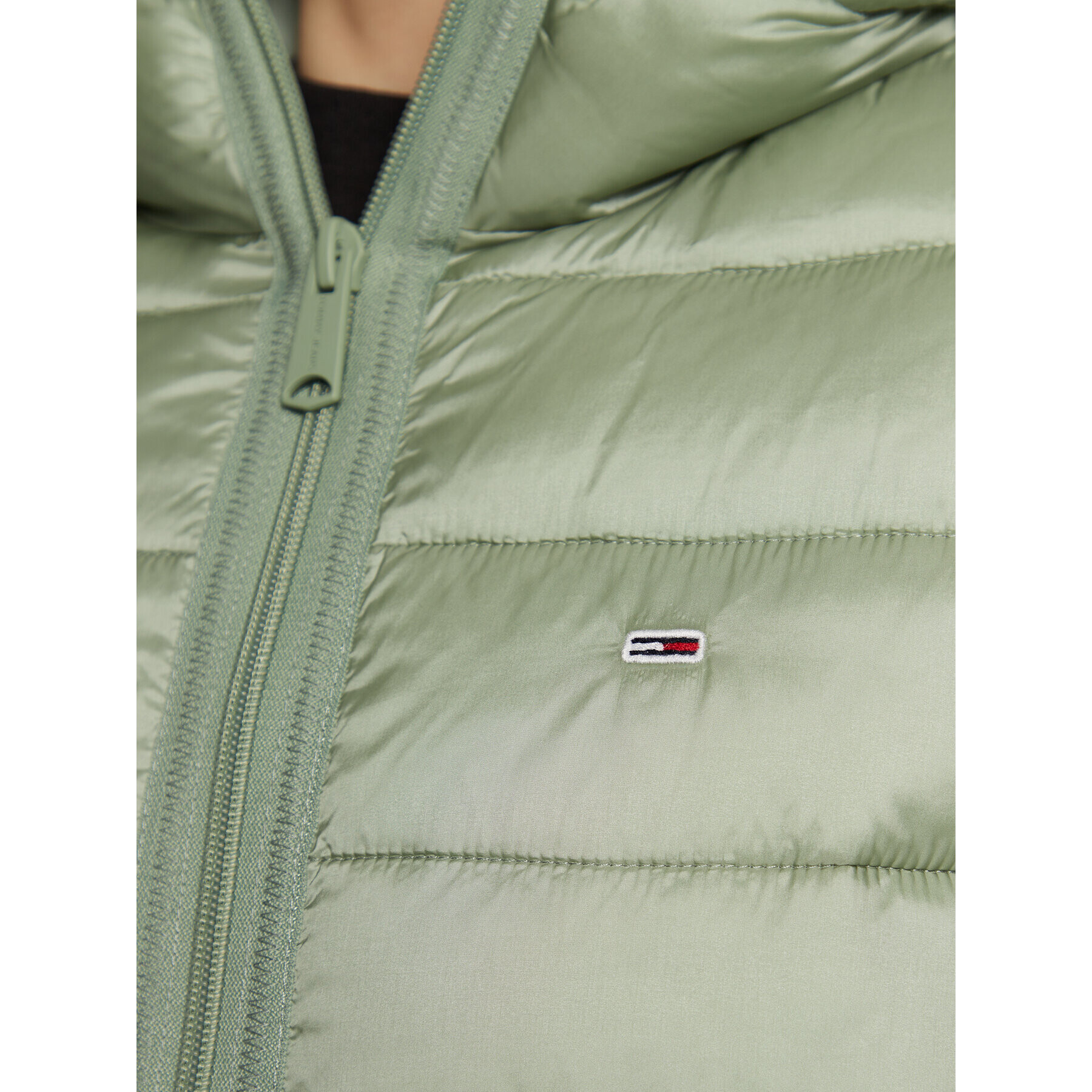 Tommy Jeans Geacă din puf Quilted Tape DW0DW15168 Verde Regular Fit - Pled.ro