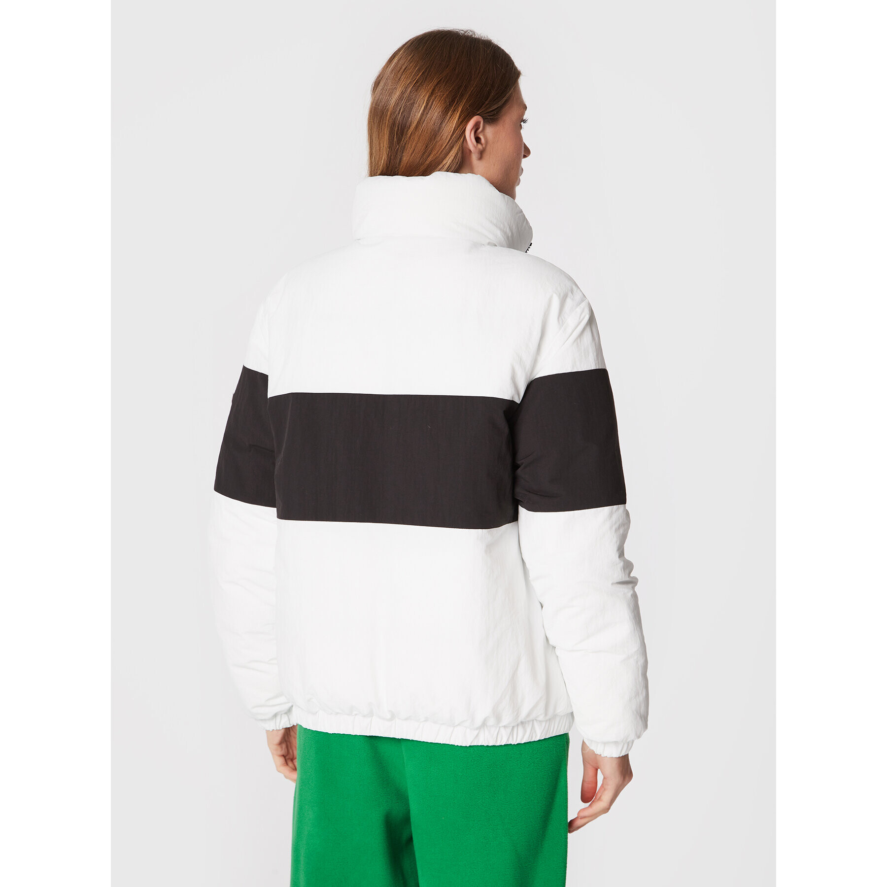 Tommy Jeans Geacă din puf Signature DW0DW14308 Alb Oversize - Pled.ro