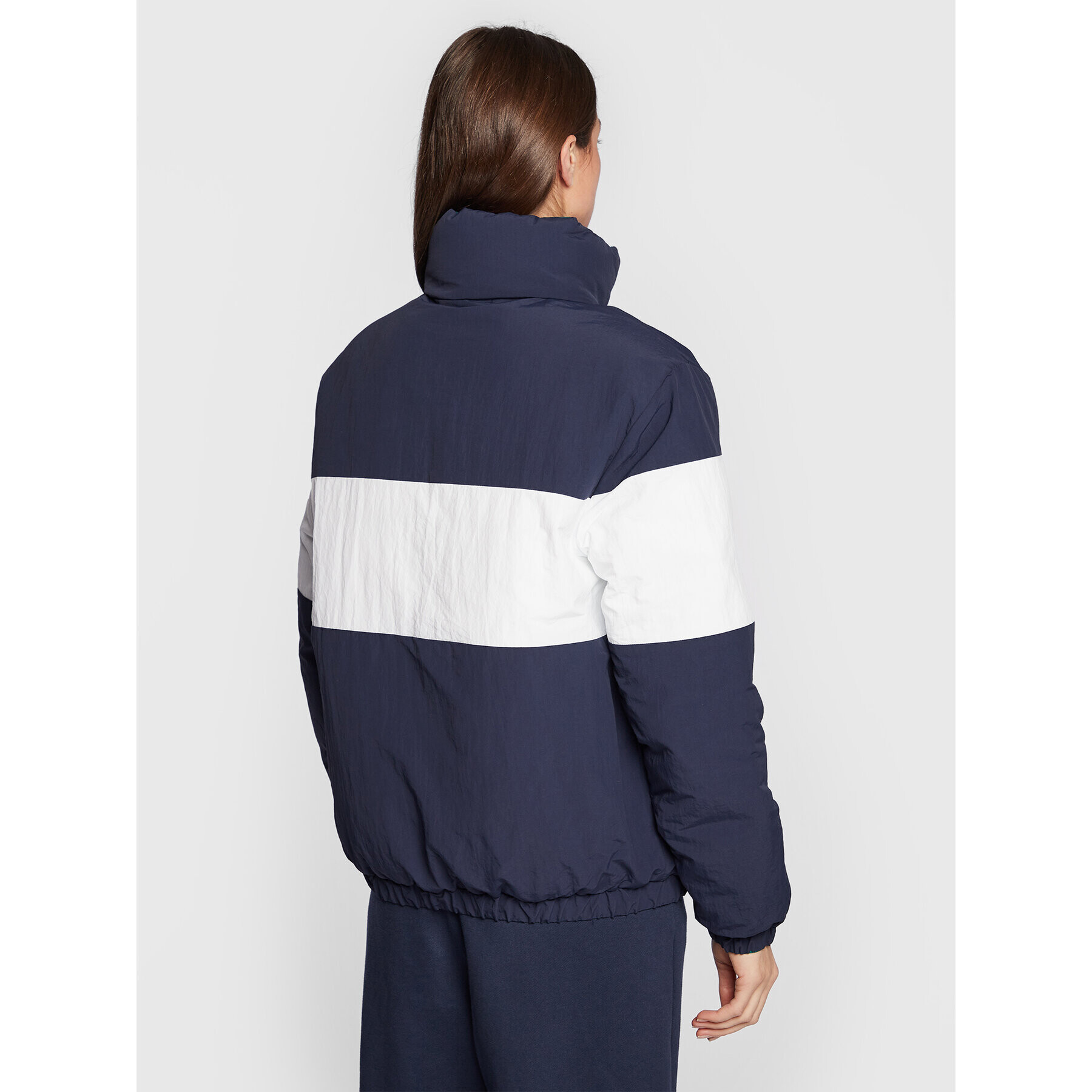 Tommy Jeans Geacă din puf Signature DW0DW14308 Bleumarin Oversize - Pled.ro