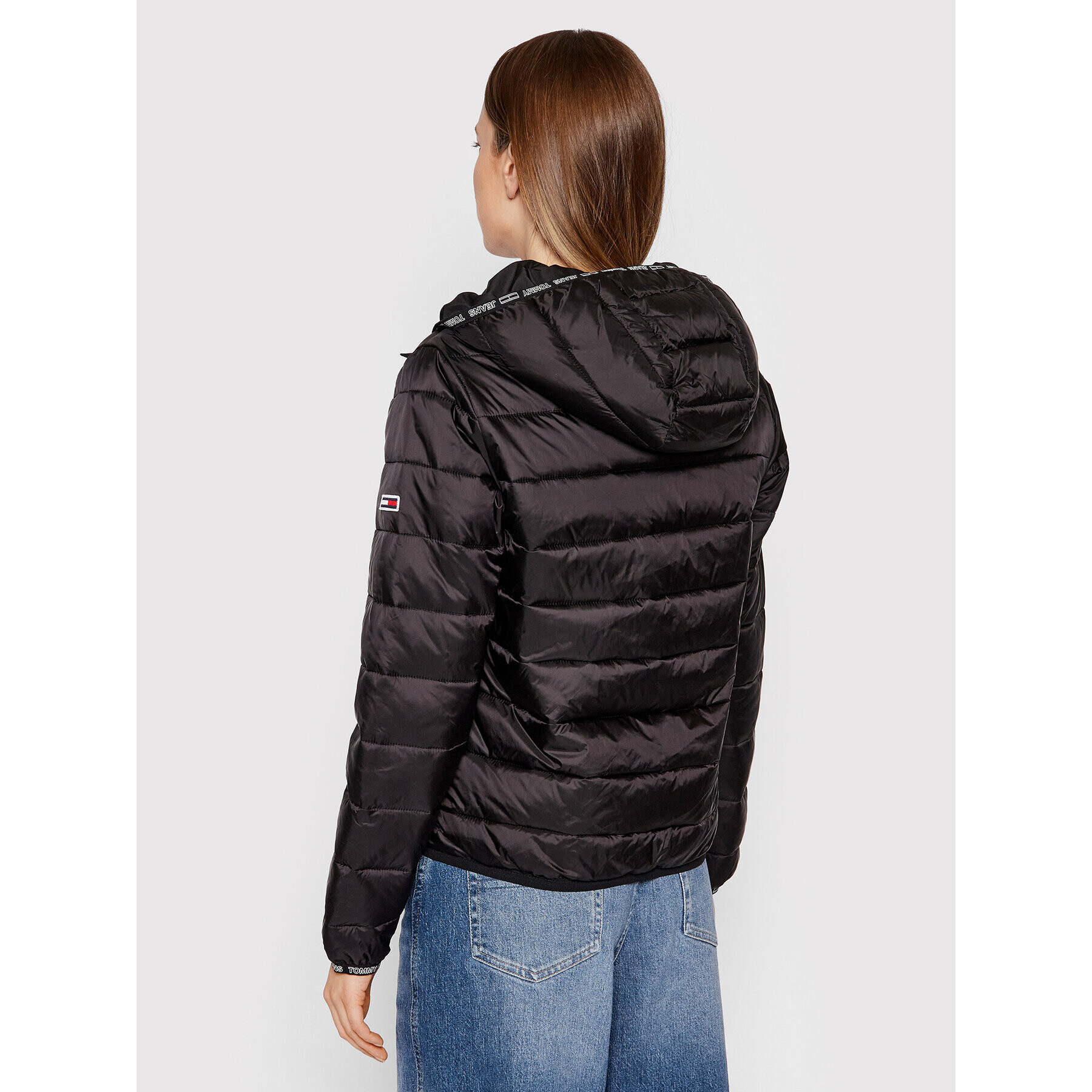 Tommy Jeans Geacă din puf Tjw Quilted Tape DW0DW09350 Negru Regular Fit - Pled.ro