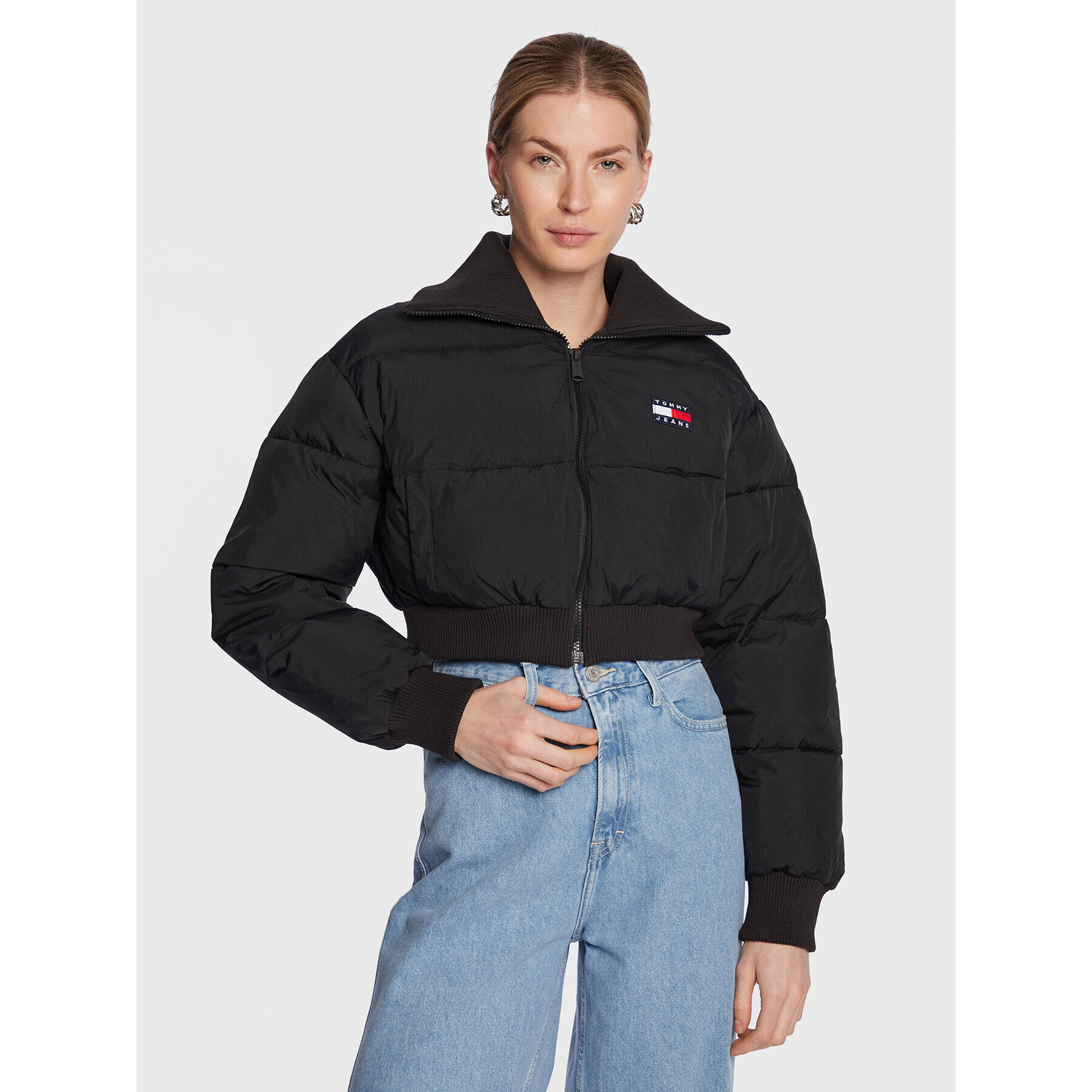 Tommy Jeans Geacă din puf Ultra DW0DW14938 Negru Regular Fit - Pled.ro