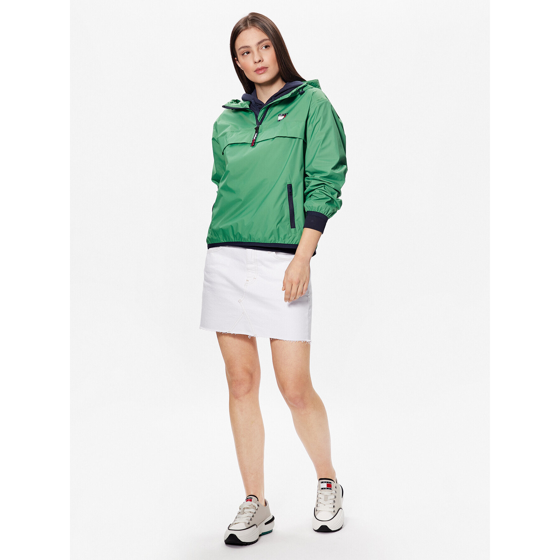 Tommy Jeans Geacă fără fermoar Chicago DW0DW15333 Verde Regular Fit - Pled.ro