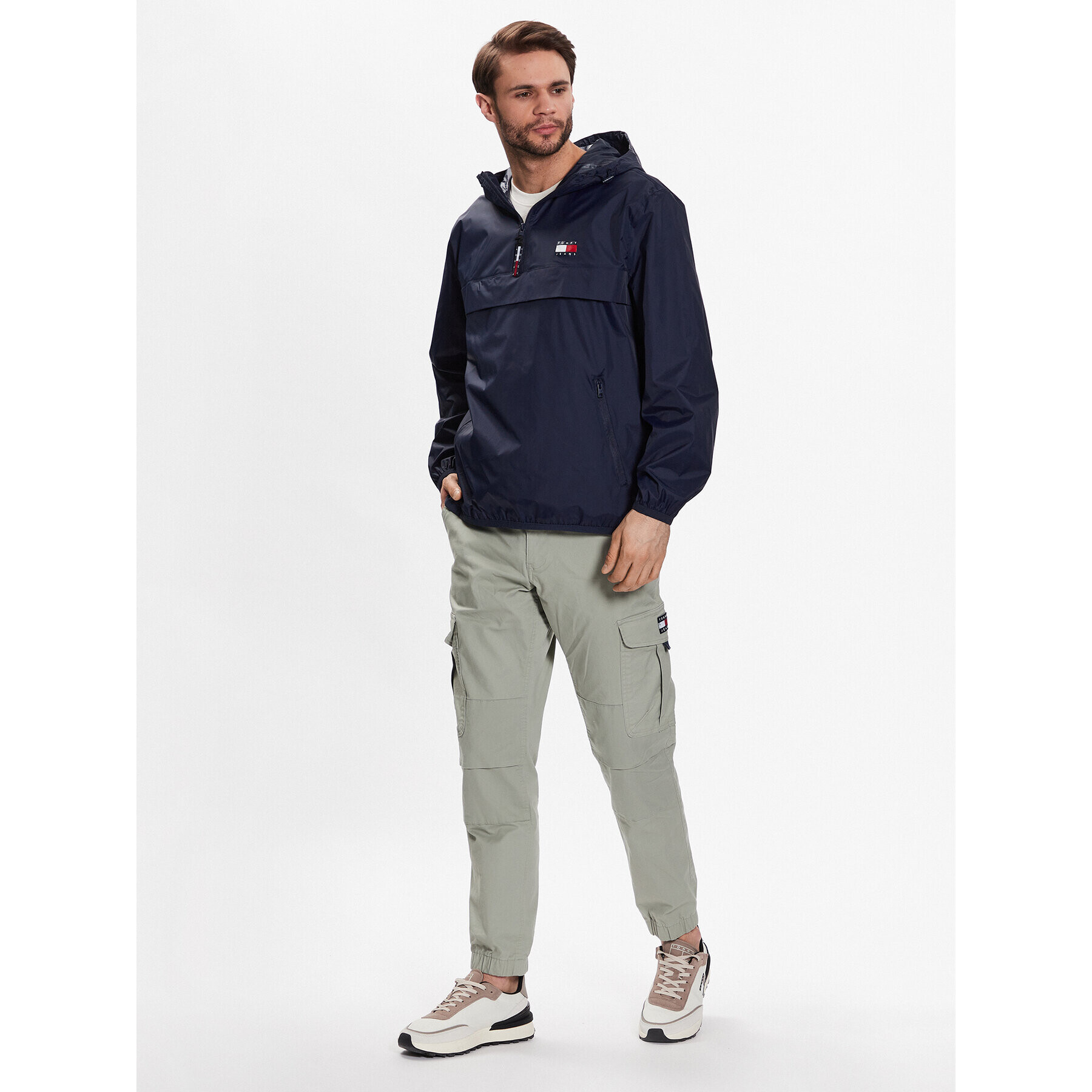 Tommy Jeans Geacă fără fermoar DM0DM15906 Bleumarin Regular Fit - Pled.ro