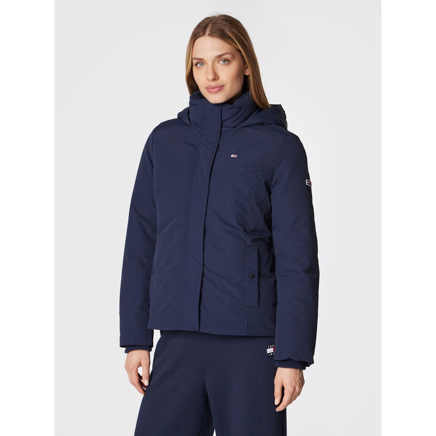 Tommy Jeans Geacă de iarnă Technical DW0DW14685 Bleumarin Regular Fit - Pled.ro