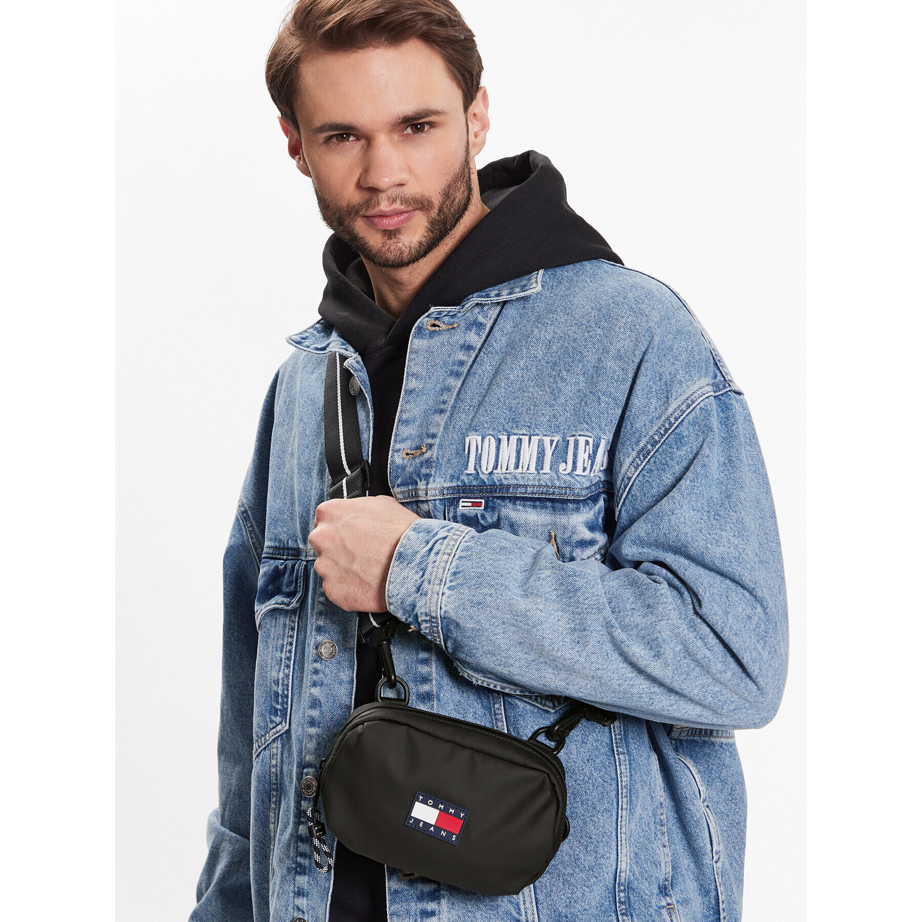 Tommy Jeans Geantă crossover Tjm Function Camera Bag AM0AM10800 Negru - Pled.ro