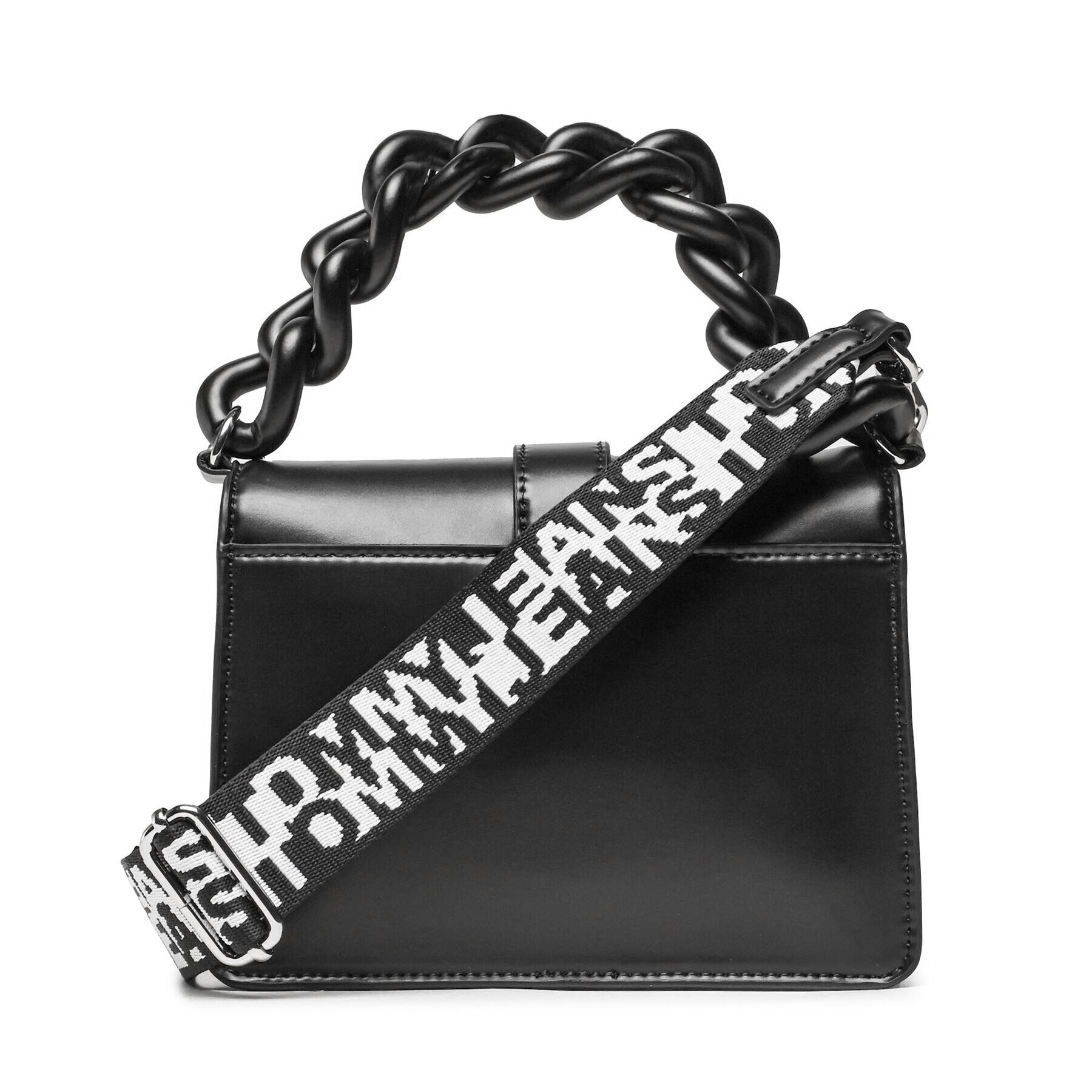 Tommy Jeans Geantă Item Flap Crossover AW0AW14828 Negru - Pled.ro