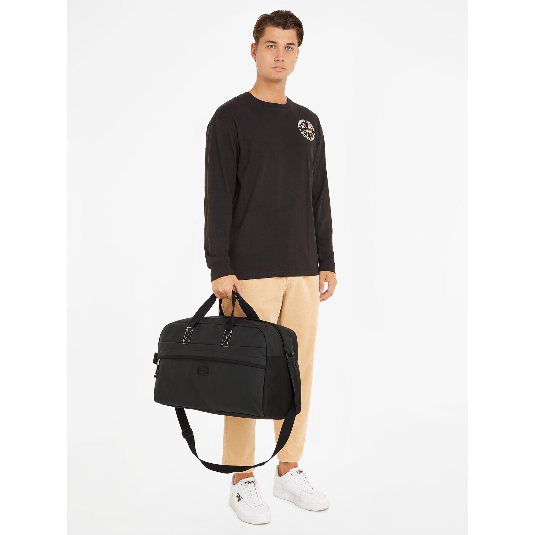 Tommy Jeans Geantă Tjm Function Weekender AM0AM11169 Negru - Pled.ro