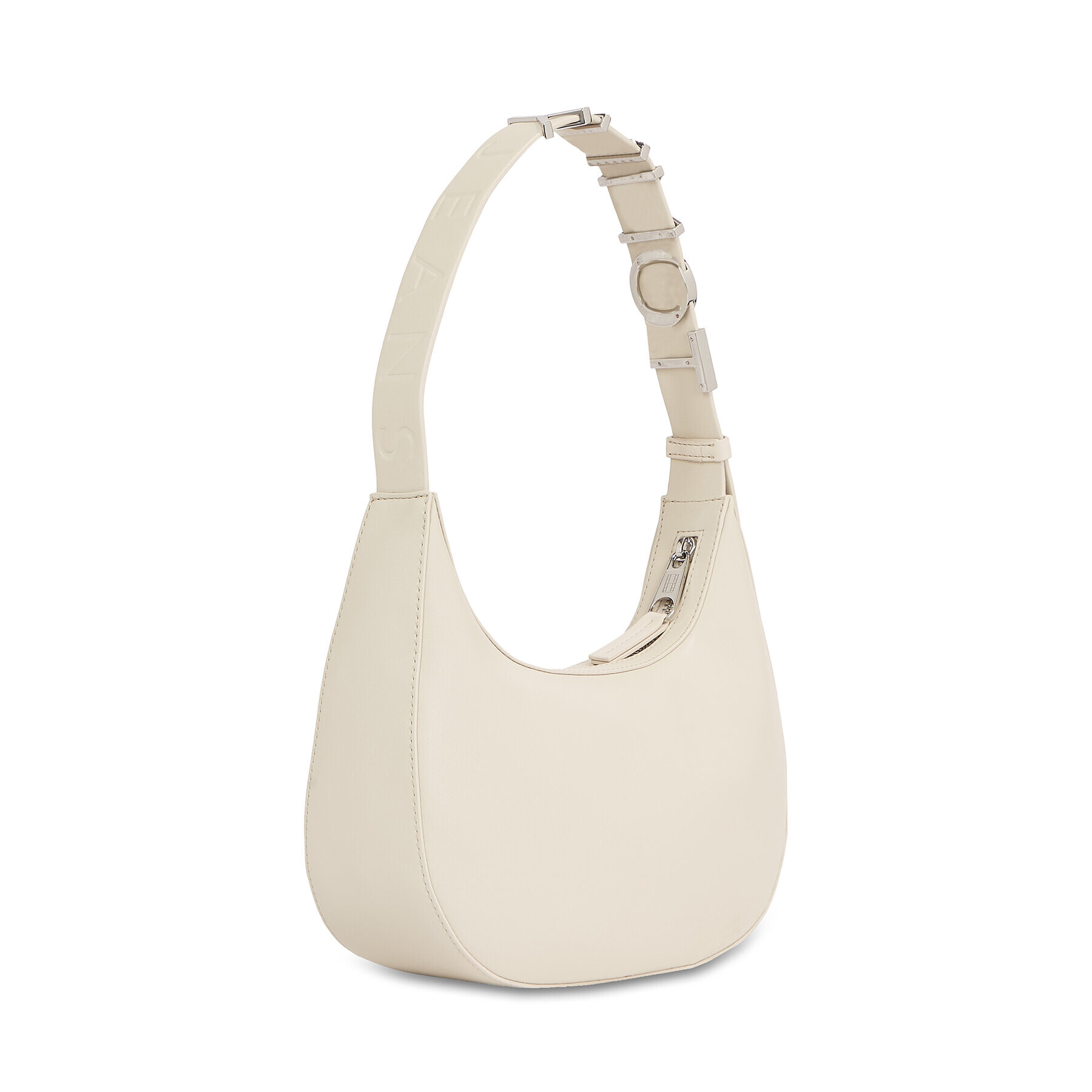 Tommy Jeans Geantă Tjw Bold Shoulder Bag AW0AW15433 Bej - Pled.ro