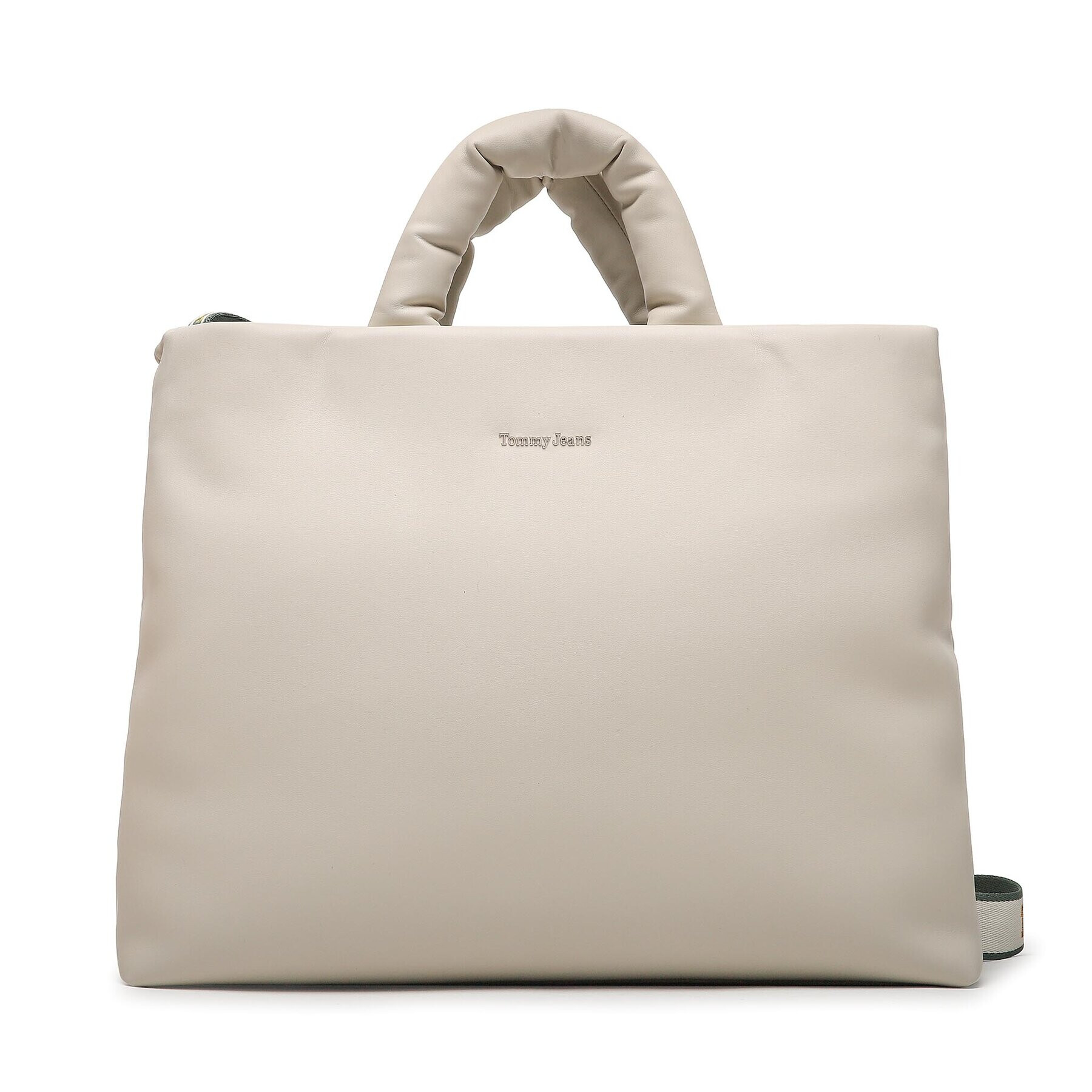 Tommy Jeans Geantă Tjw City Girl Tote AW0AW14967 Bej - Pled.ro