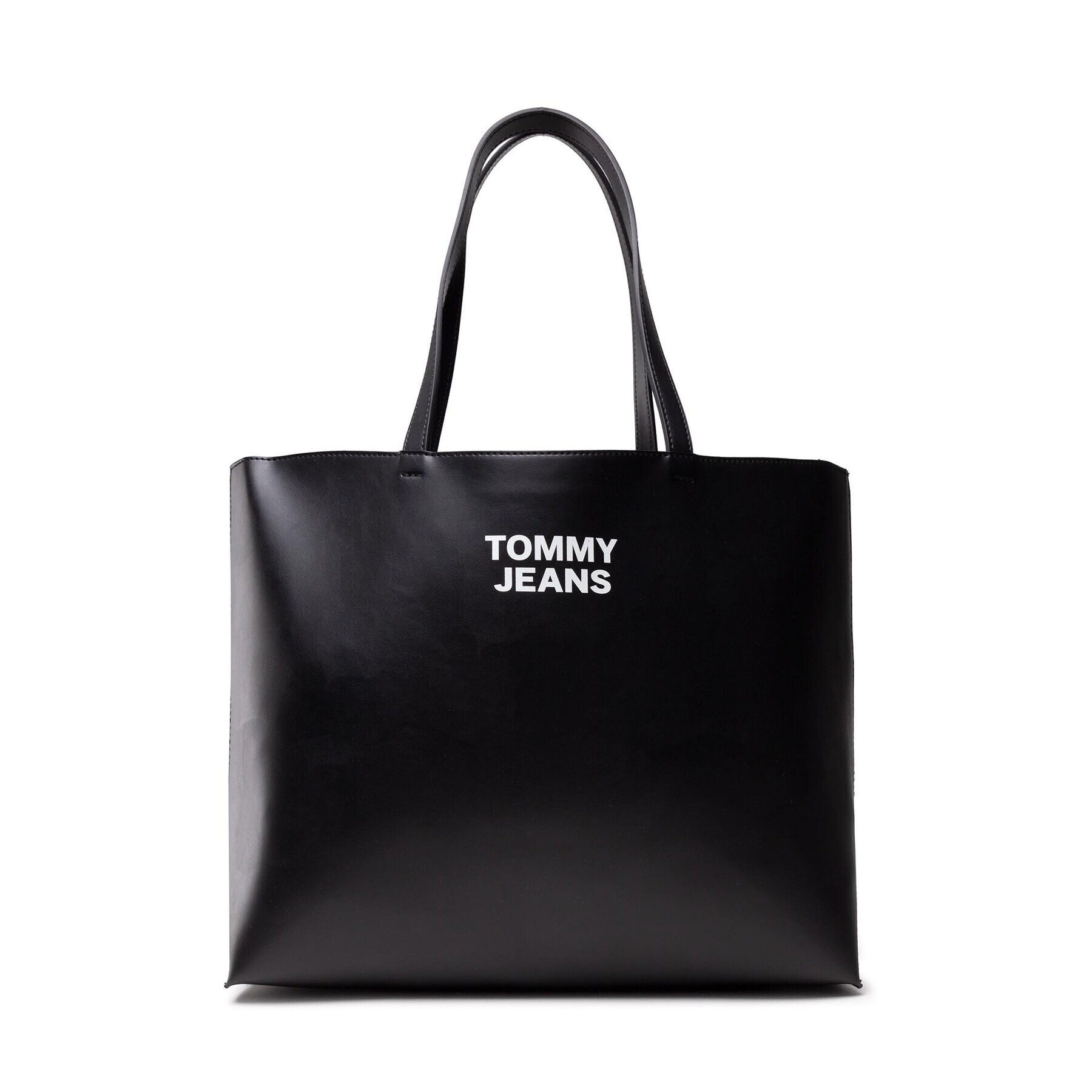 Tommy Jeans Geantă Tjw Essential Pu Tote AW0AW10153 Negru - Pled.ro