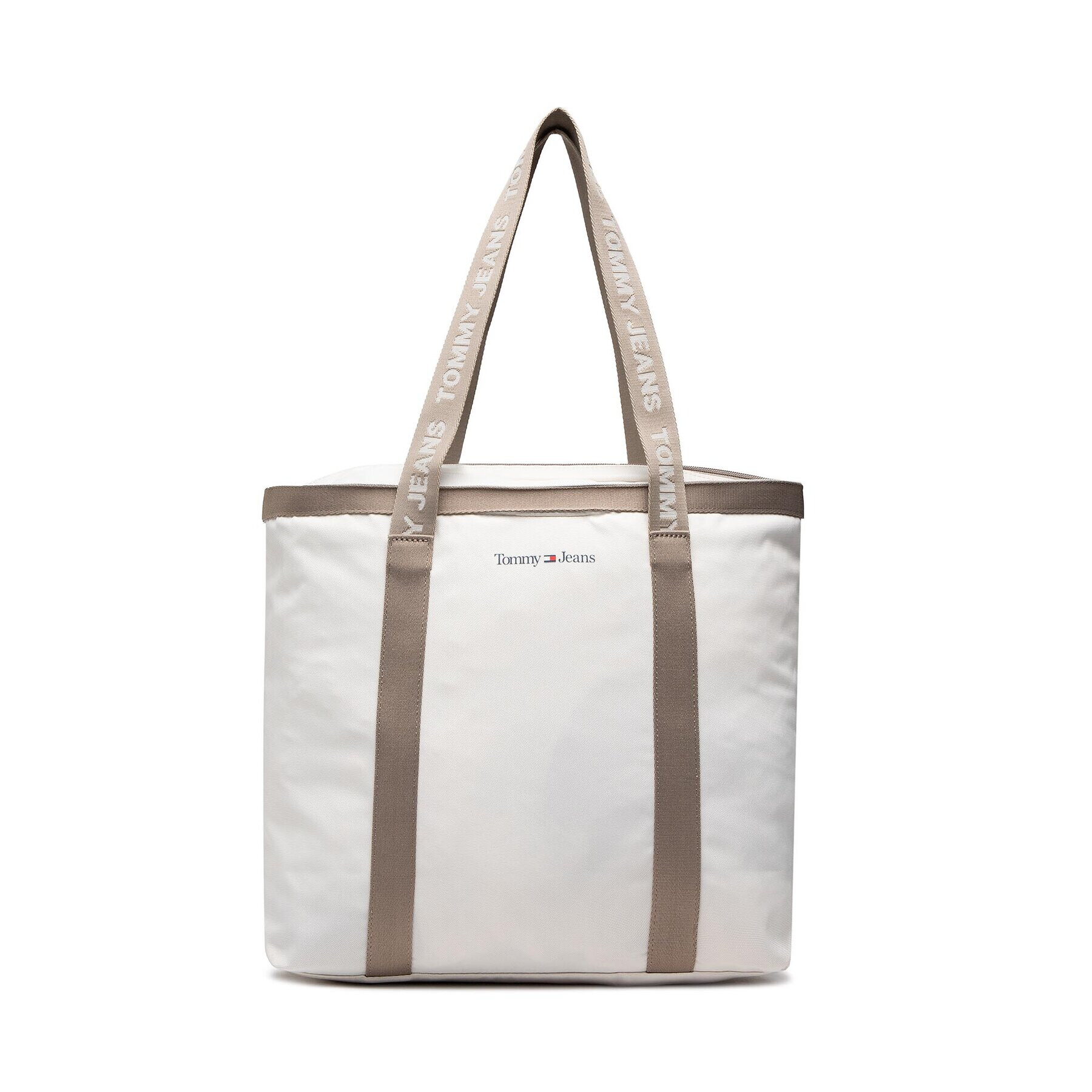 Tommy Jeans Geantă Tjw Essential Tote AW0AW14122 Alb - Pled.ro