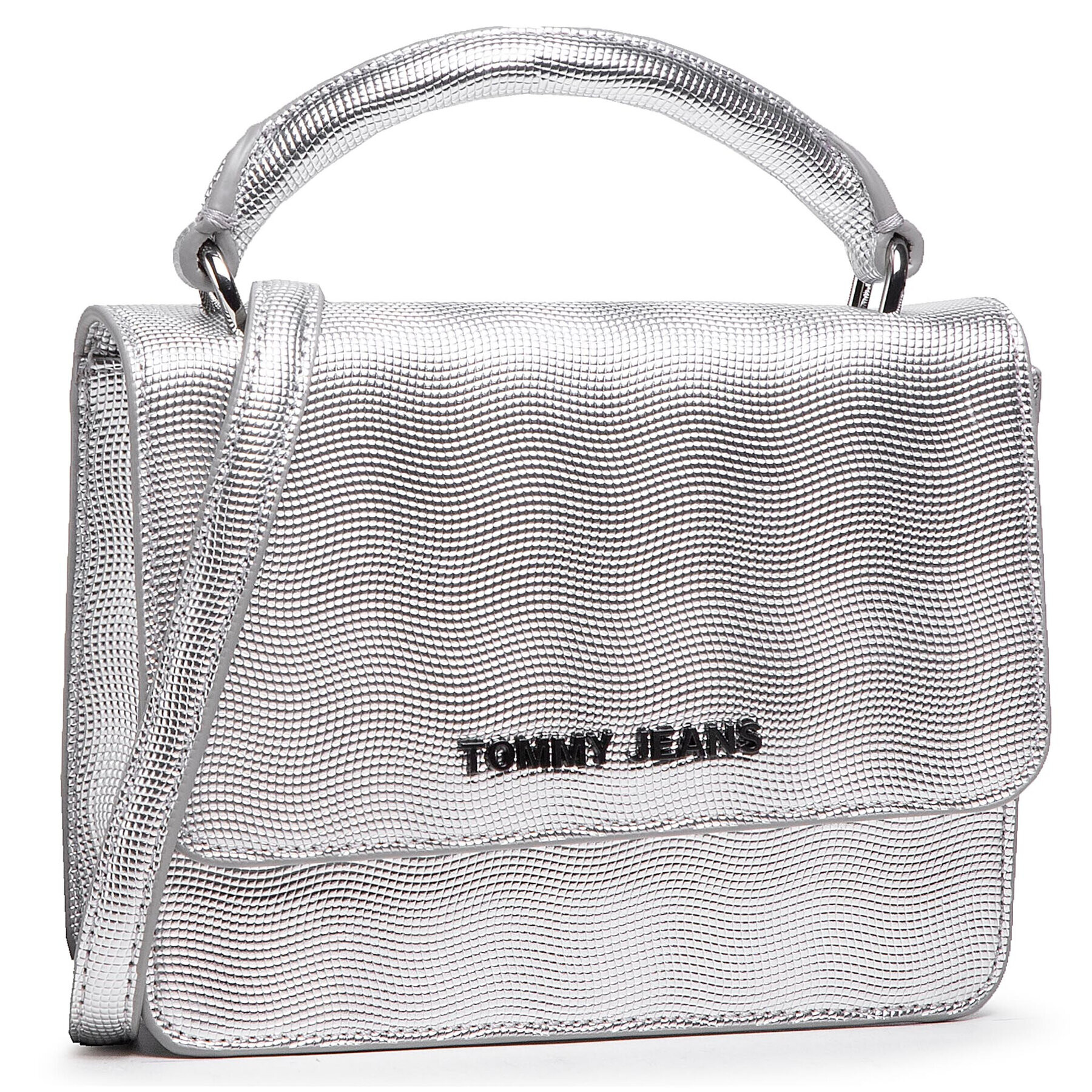 Tommy Jeans Geantă Tjw Femme Puflsp Crossover Mtl AW0AW09858 Argintiu - Pled.ro