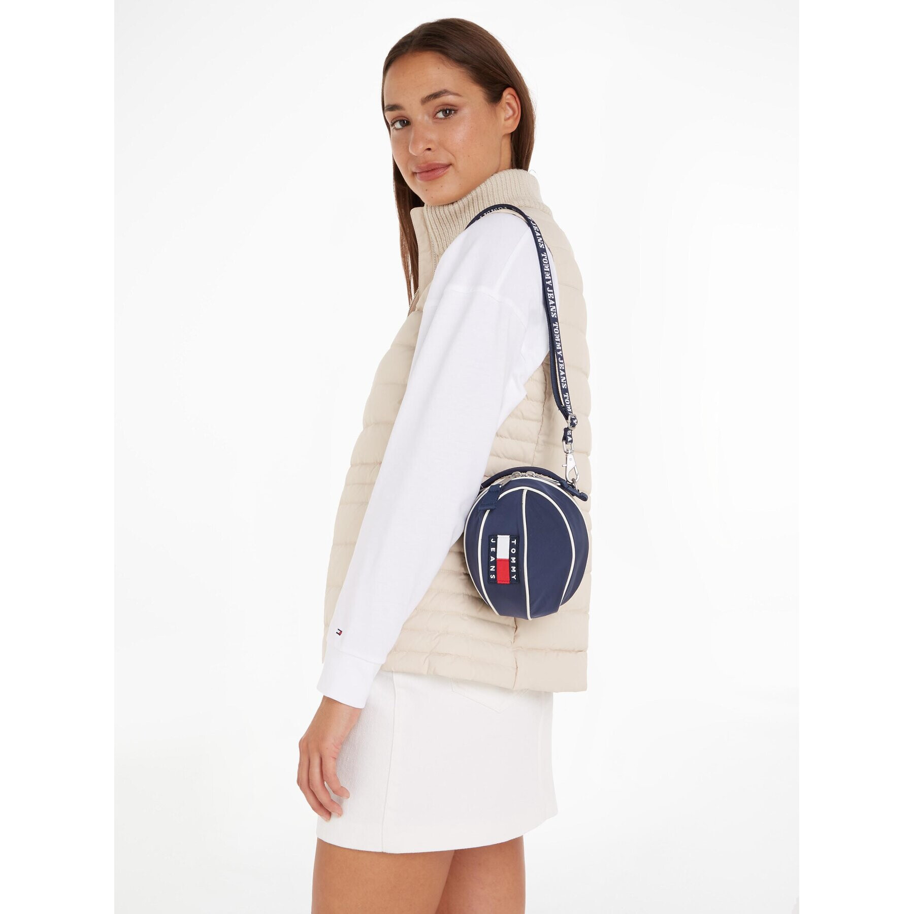 Tommy Jeans Geantă Tjw Heritage B.Ball AW0AW14958 Bleumarin - Pled.ro