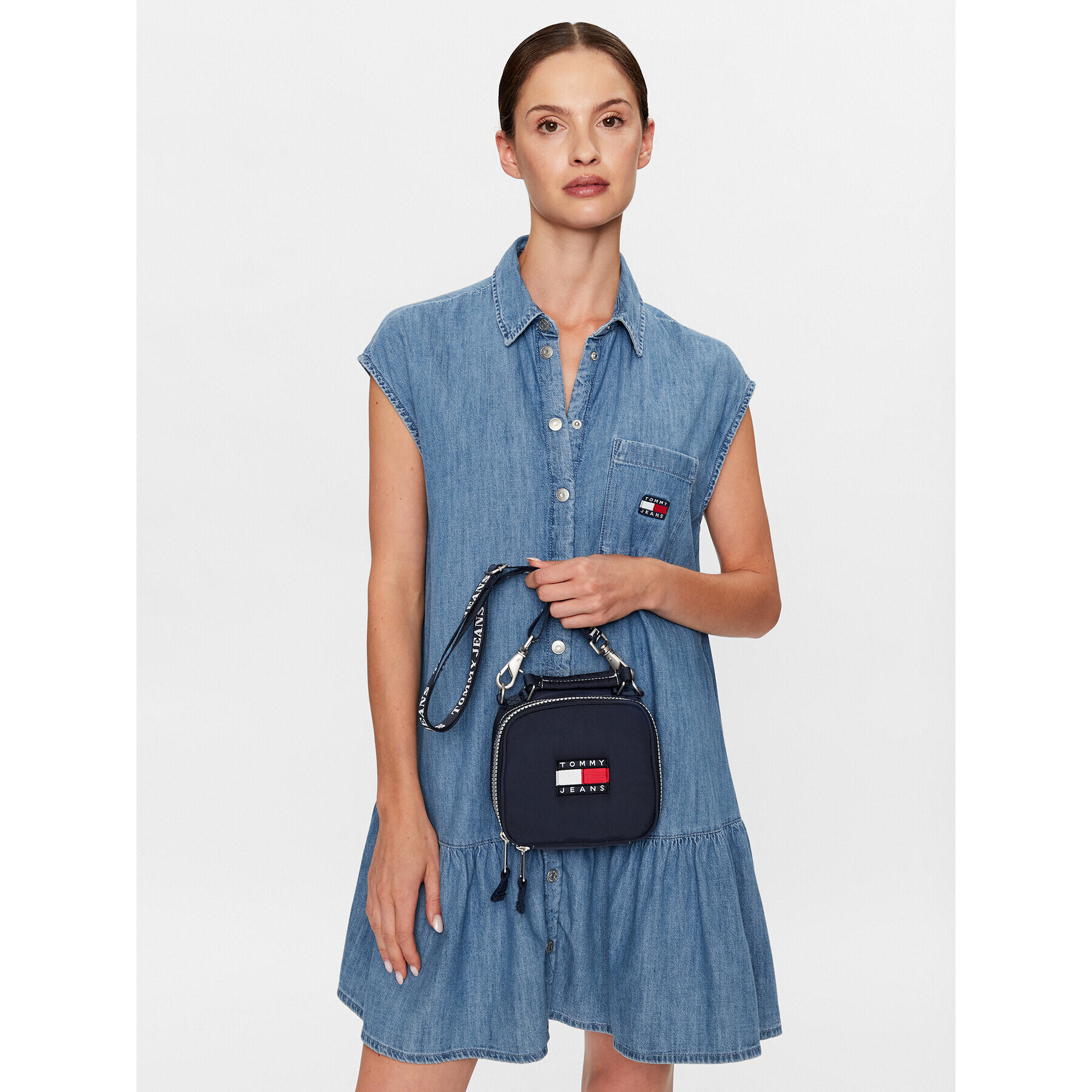 Tommy Jeans Geantă Tjw Heritage Crossover AW0AW14957 Bleumarin - Pled.ro