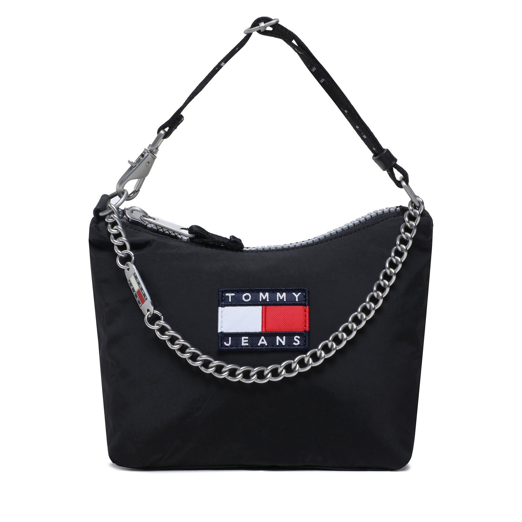 Tommy Jeans Geantă Tjw Heritage Shoulder Bag AW0AW14112 Negru - Pled.ro