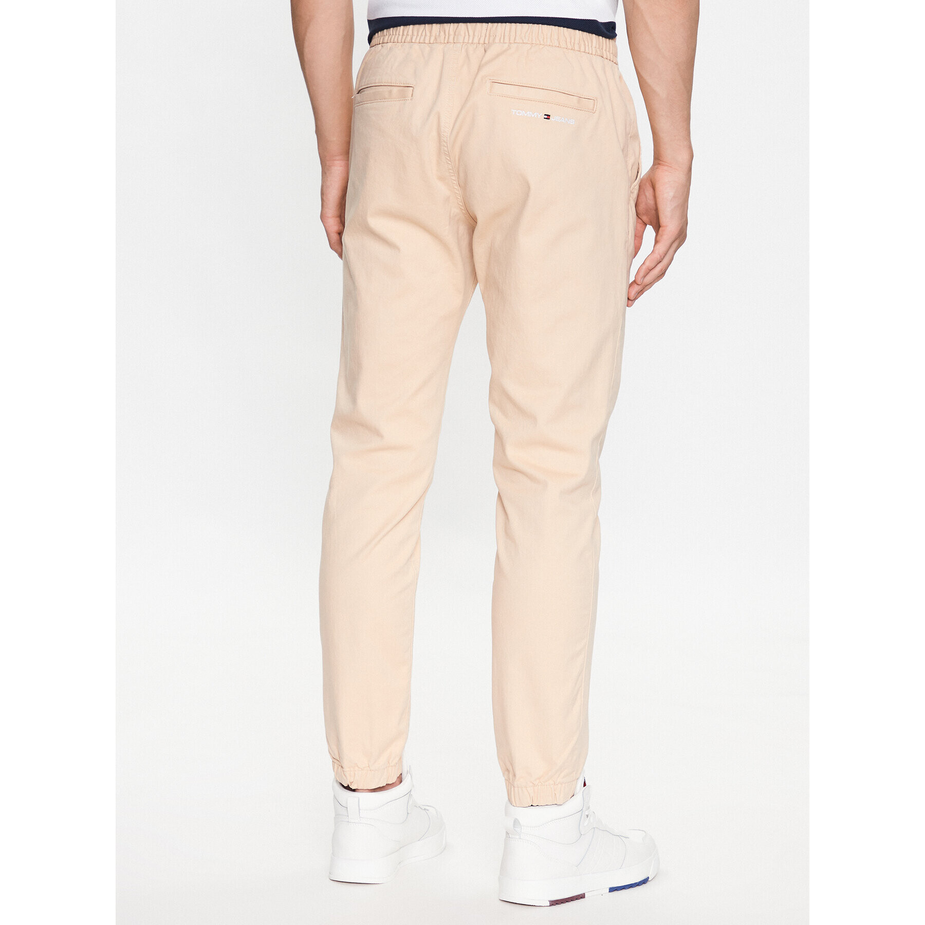 Tommy Jeans Joggers DM0DM16760 Bej Slim Fit - Pled.ro