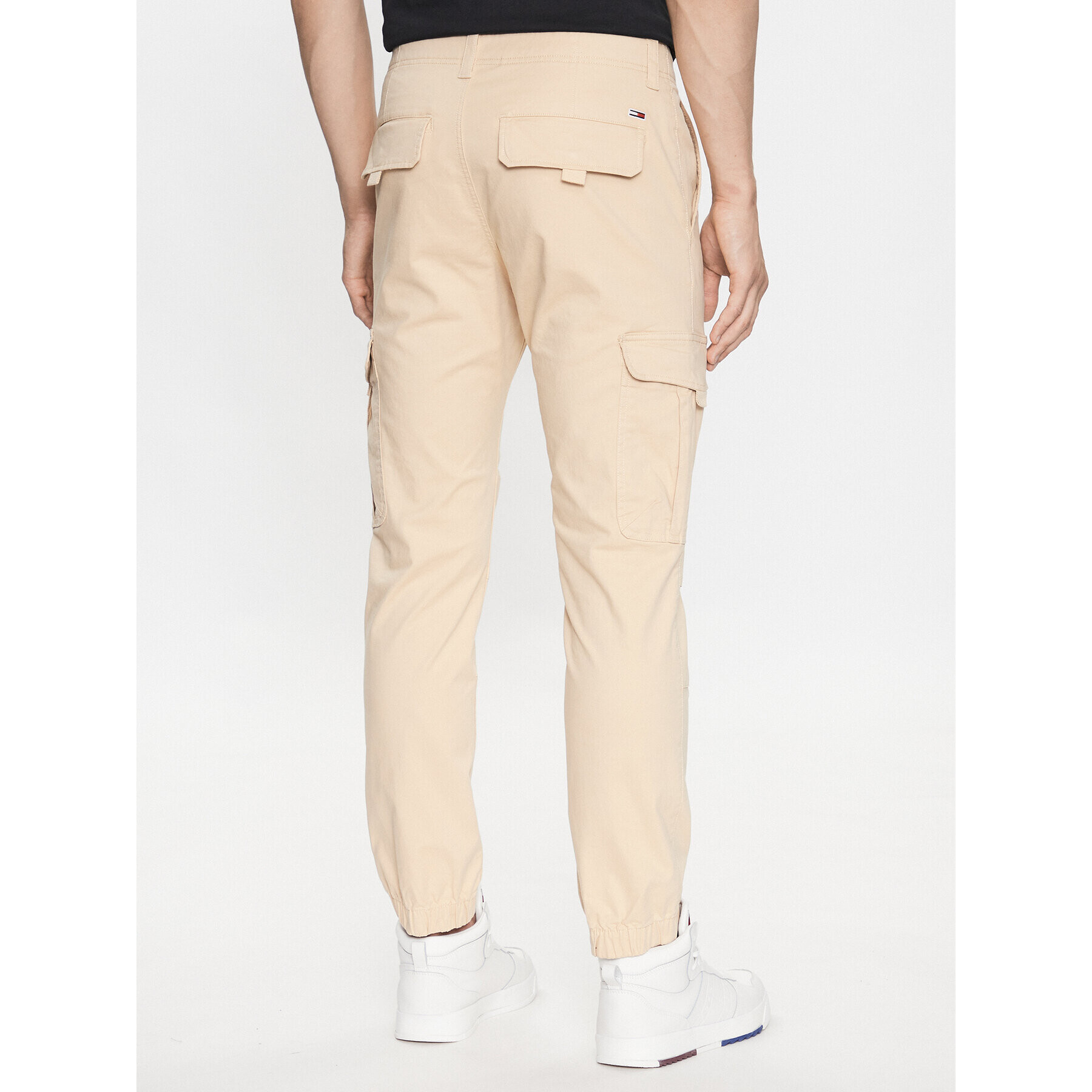 Tommy Jeans Joggers Ethan DM0DM15793 Bej Relaxed Fit - Pled.ro