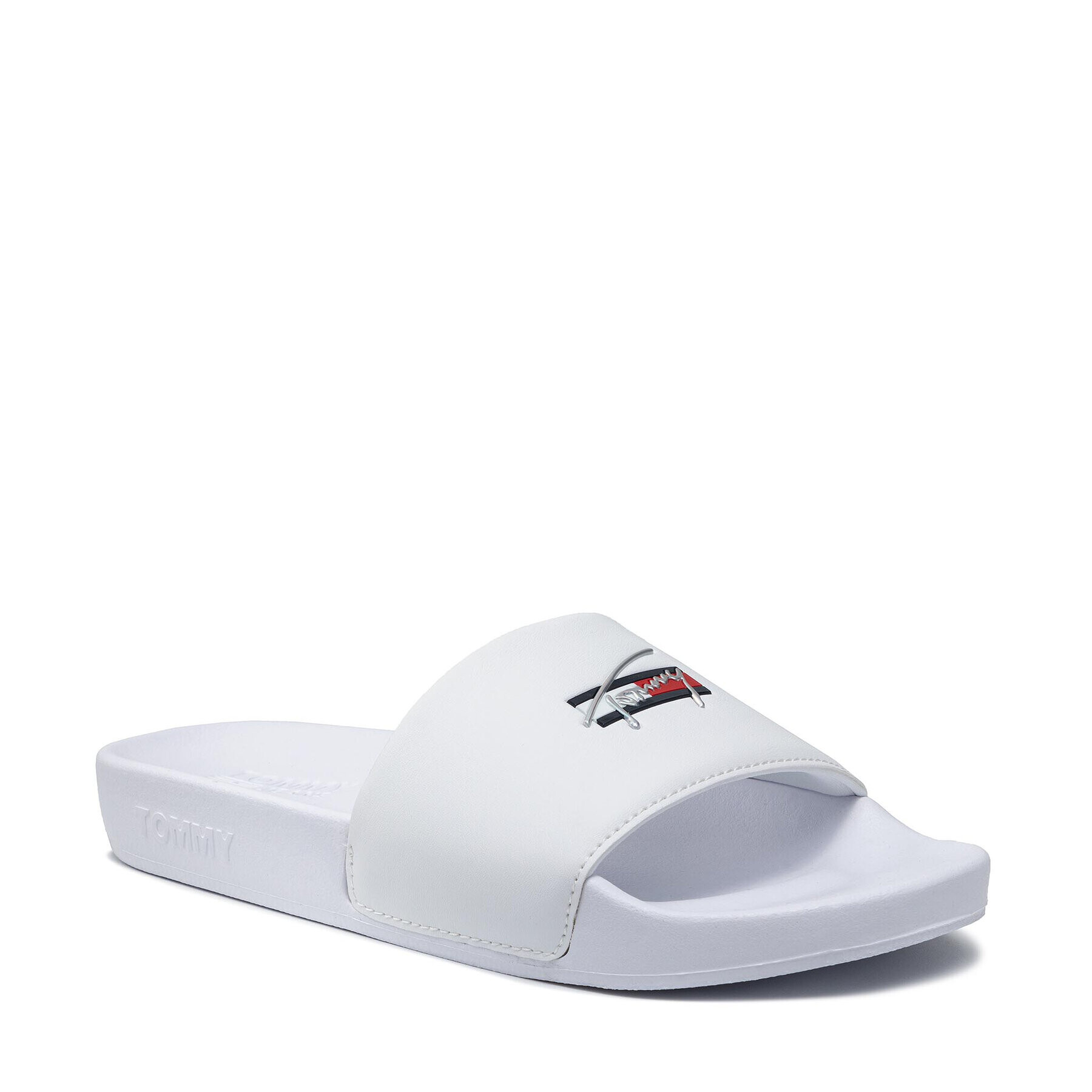 Tommy Jeans Șlapi Essential Pool Slide EN0EN01431 Alb - Pled.ro