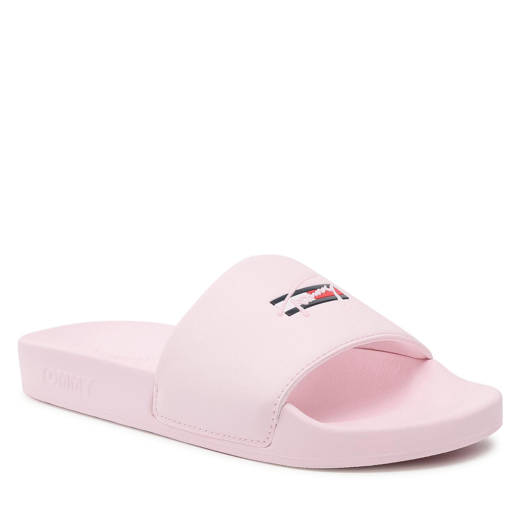 Tommy Jeans Șlapi Essential Pool Slide EN0EN01431 Roz - Pled.ro