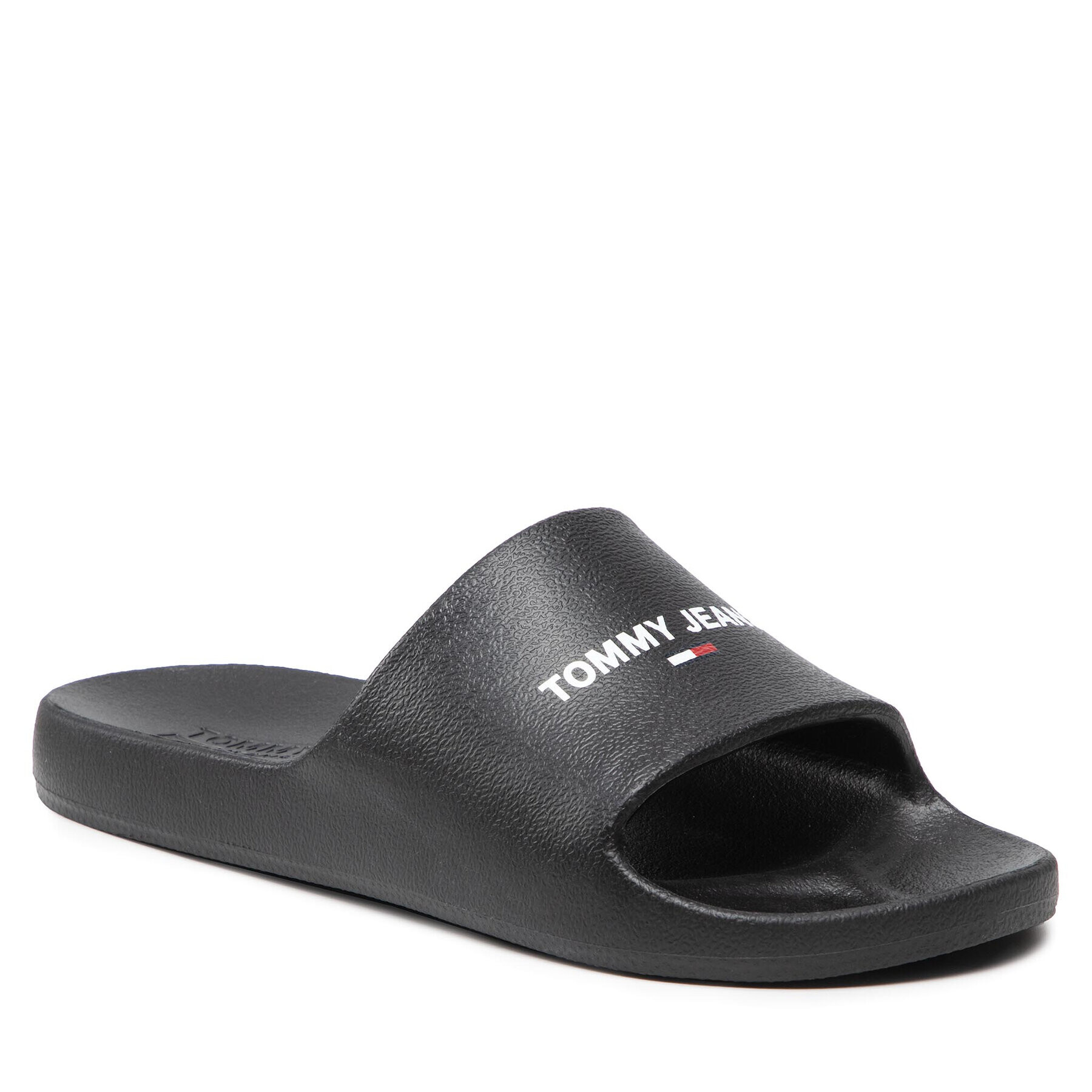 Tommy Jeans Șlapi Essential Pool Slide EN0EN01817 Negru - Pled.ro