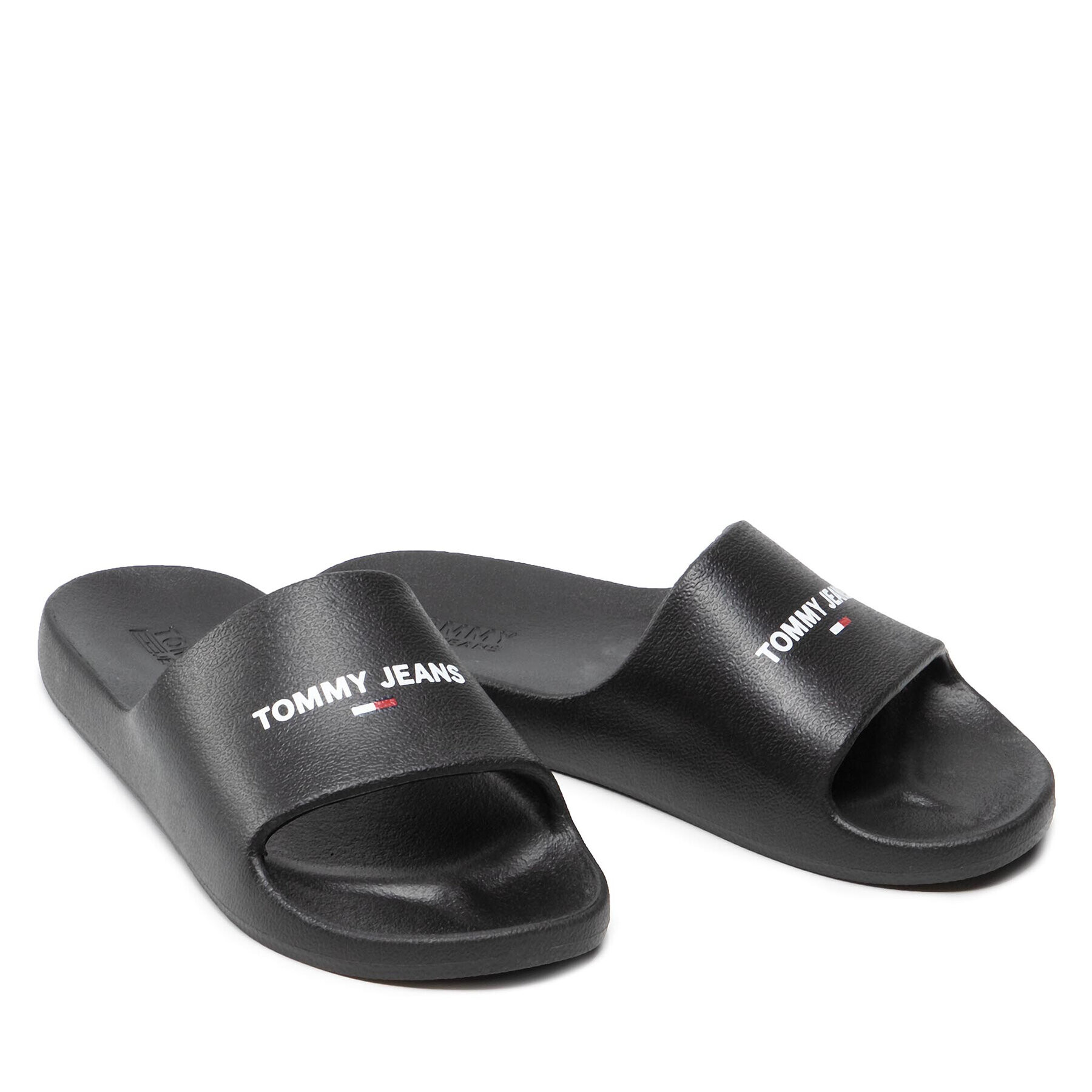 Tommy Jeans Șlapi Essential Pool Slide EN0EN01817 Negru - Pled.ro