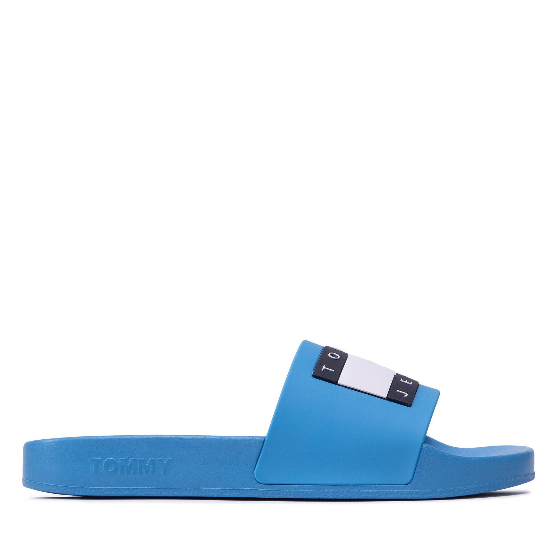 Tommy Jeans Șlapi Flag Pool Slide EN0EN01889 Albastru - Pled.ro