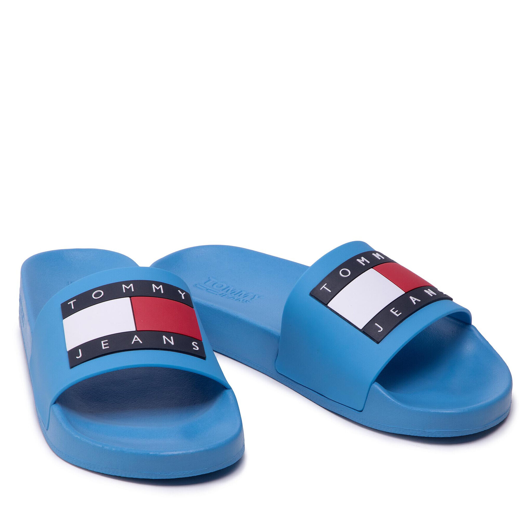 Tommy Jeans Șlapi Flag Pool Slide EN0EN01889 Albastru - Pled.ro