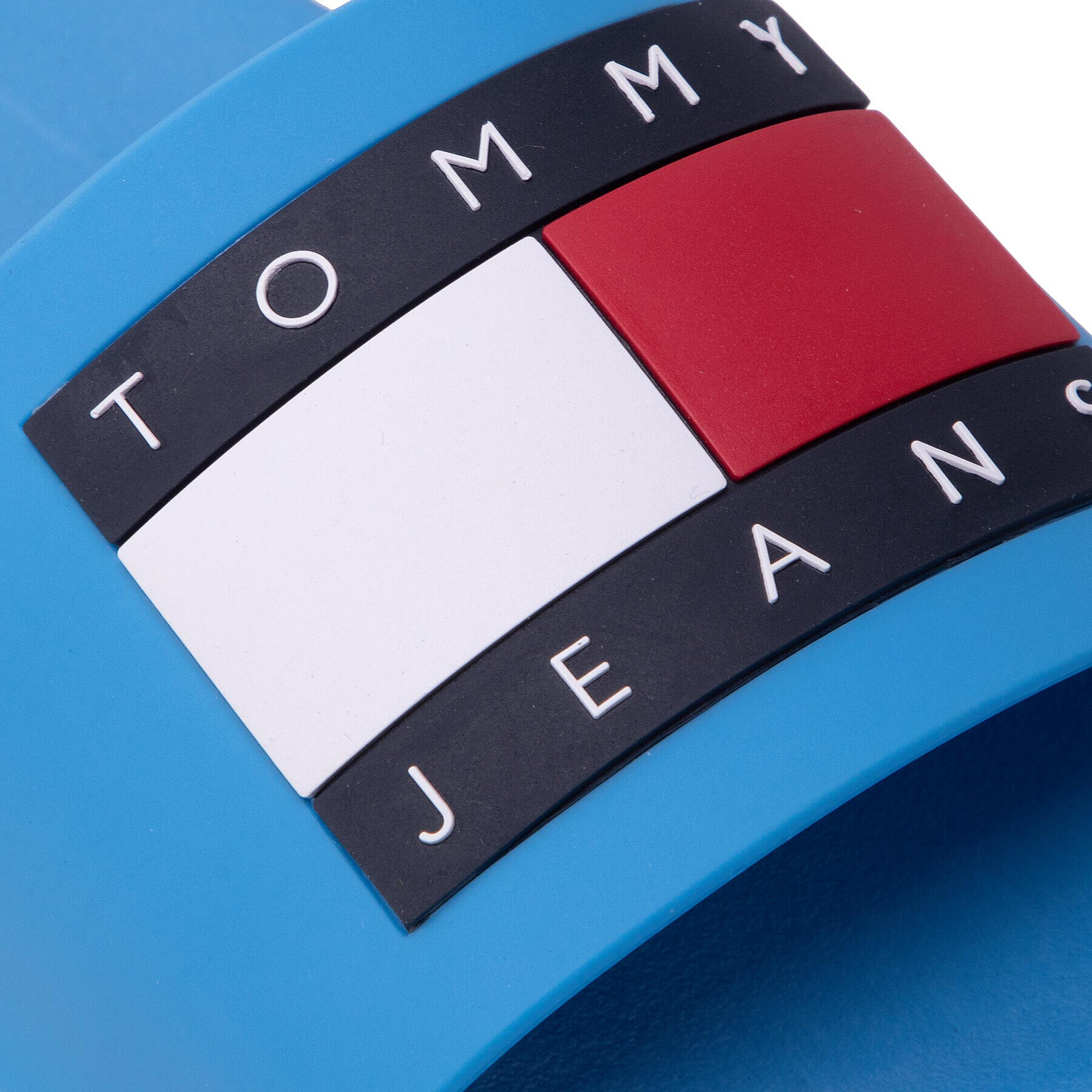 Tommy Jeans Șlapi Flag Pool Slide EN0EN01889 Albastru - Pled.ro