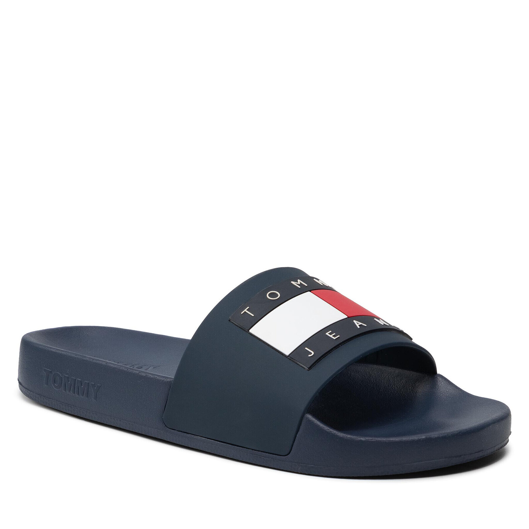 Tommy Jeans Șlapi Flag Pool Slide EN0EN01889 Bleumarin - Pled.ro