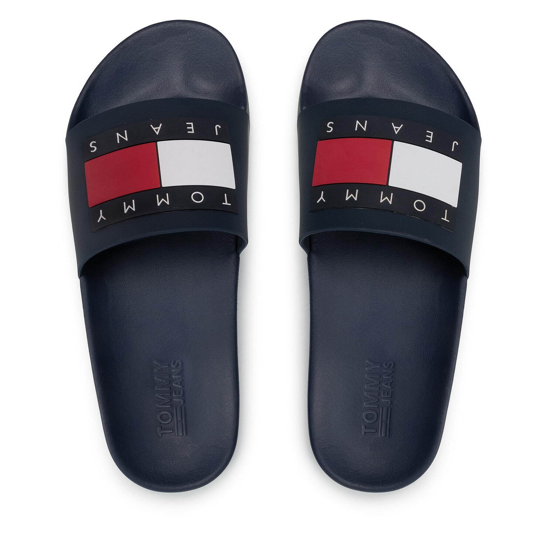 Tommy Jeans Șlapi Flag Pool Slide EN0EN01889 Bleumarin - Pled.ro