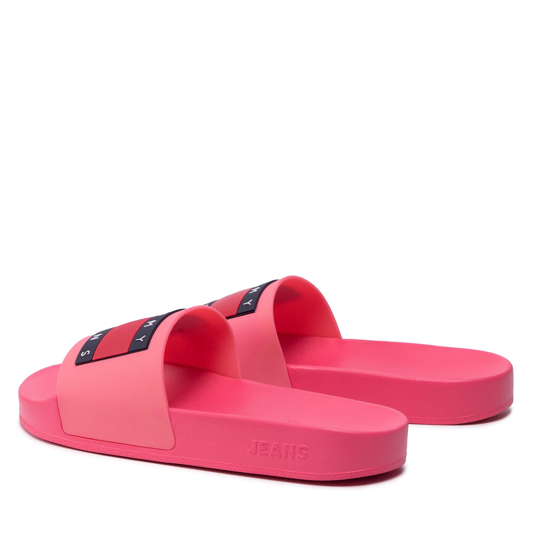 Tommy Jeans Șlapi Flag Pool Slide EN0EN01889 Roz - Pled.ro