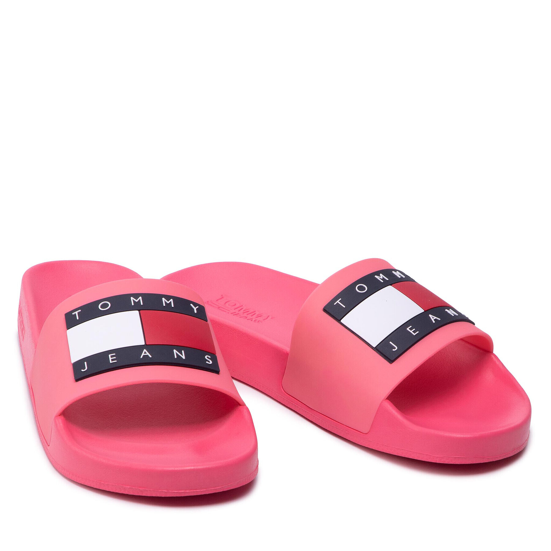 Tommy Jeans Șlapi Flag Pool Slide EN0EN01889 Roz - Pled.ro