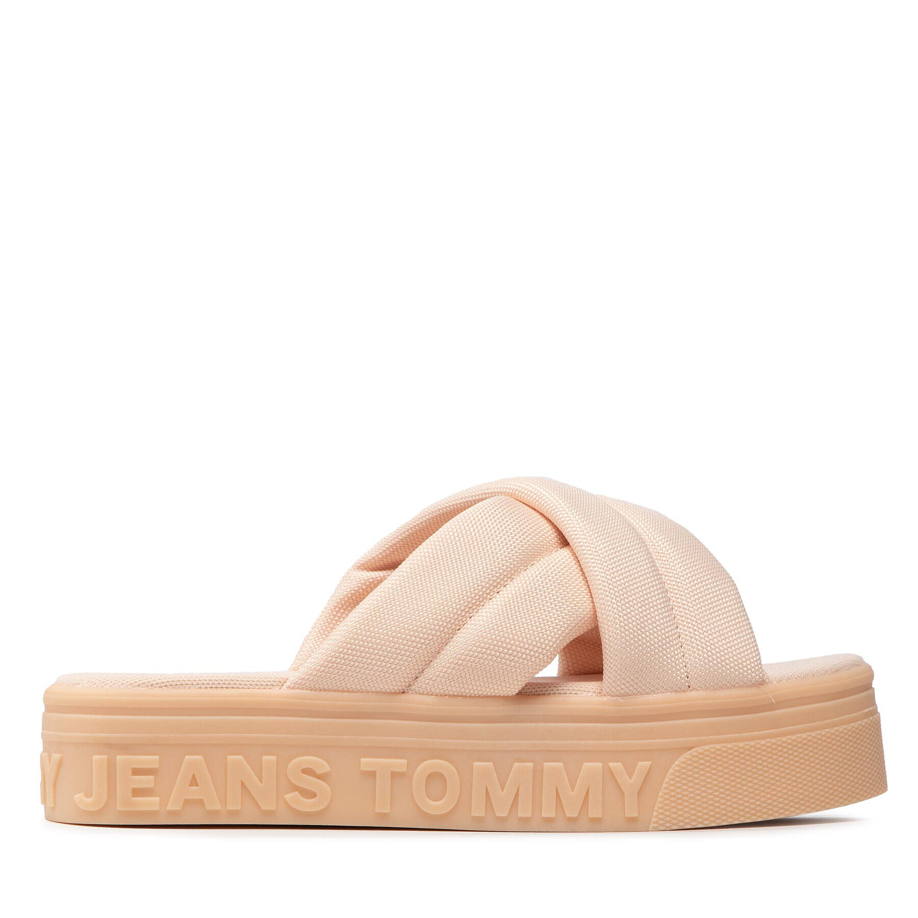 Tommy Jeans Șlapi Flatform Sandal EN0EN01798 Portocaliu - Pled.ro