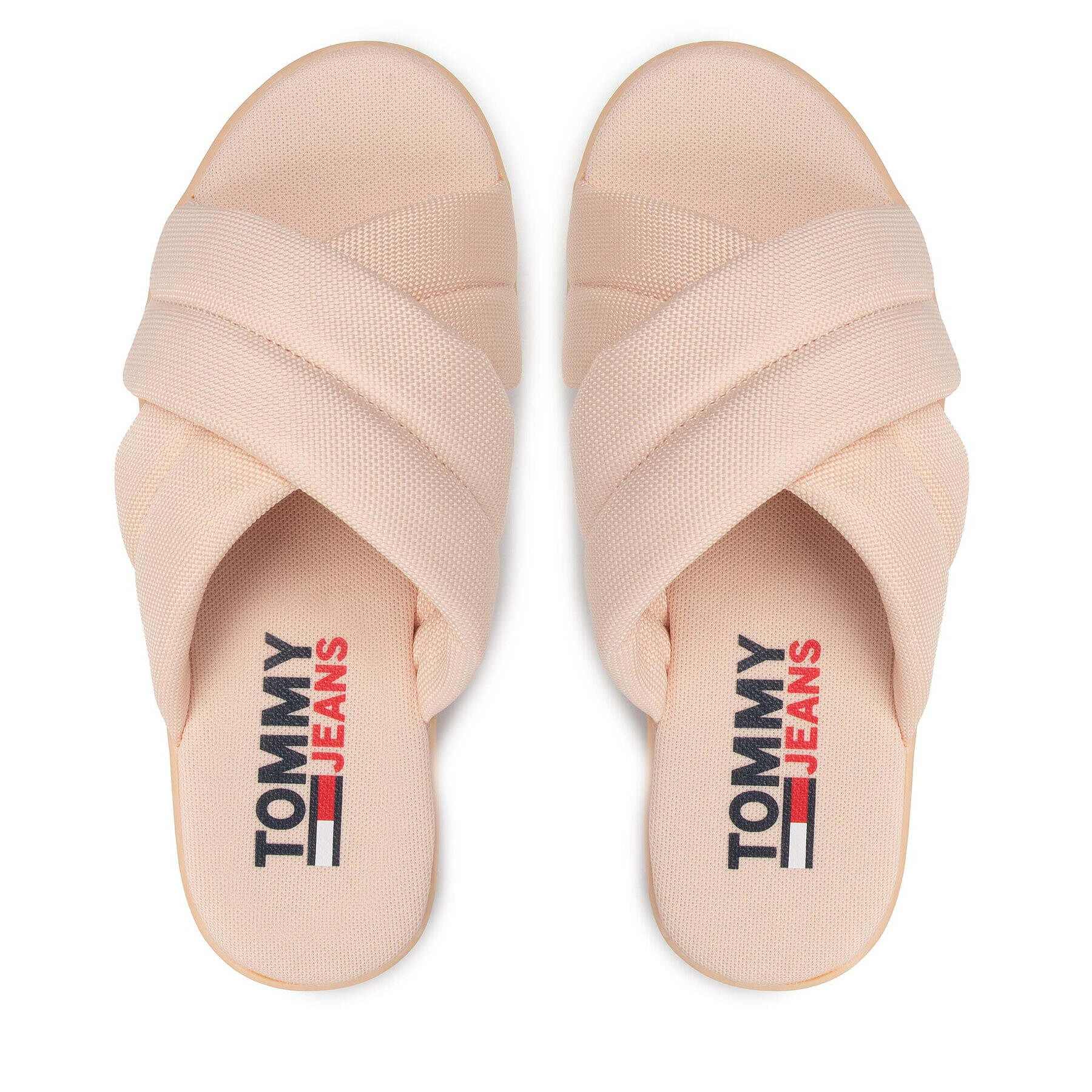 Tommy Jeans Șlapi Flatform Sandal EN0EN01798 Portocaliu - Pled.ro