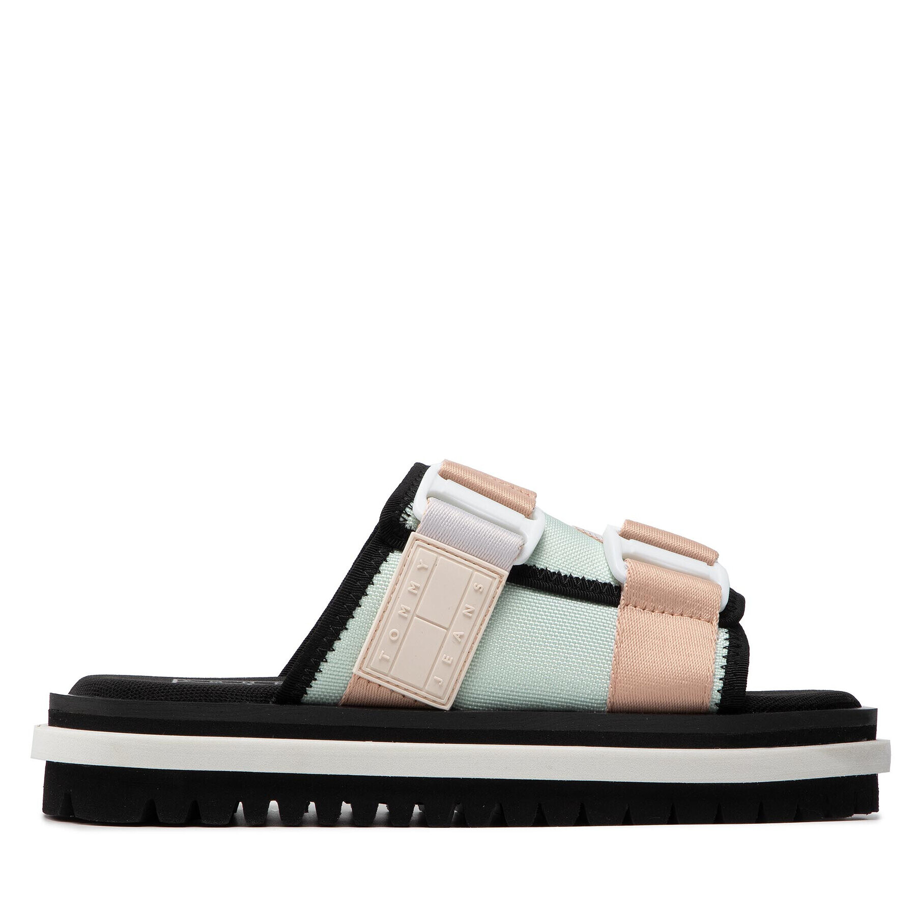 Tommy Jeans Șlapi Flatform Webbing Sandal EN0EN01802 Colorat - Pled.ro