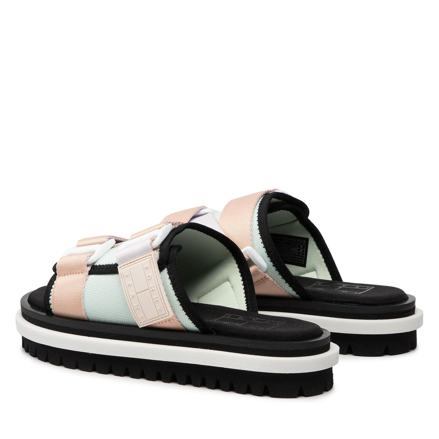 Tommy Jeans Șlapi Flatform Webbing Sandal EN0EN01802 Colorat - Pled.ro